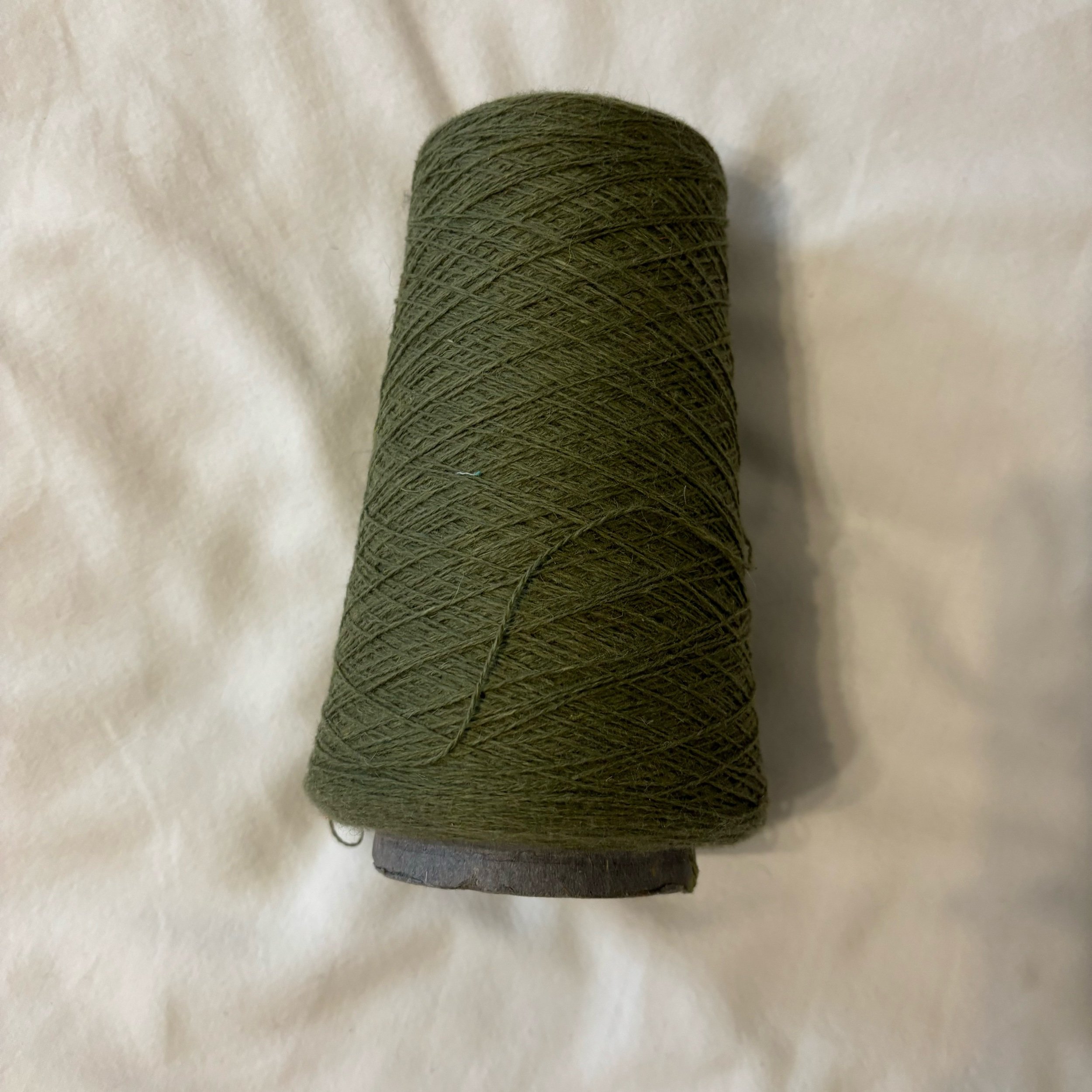 Green yarn cone