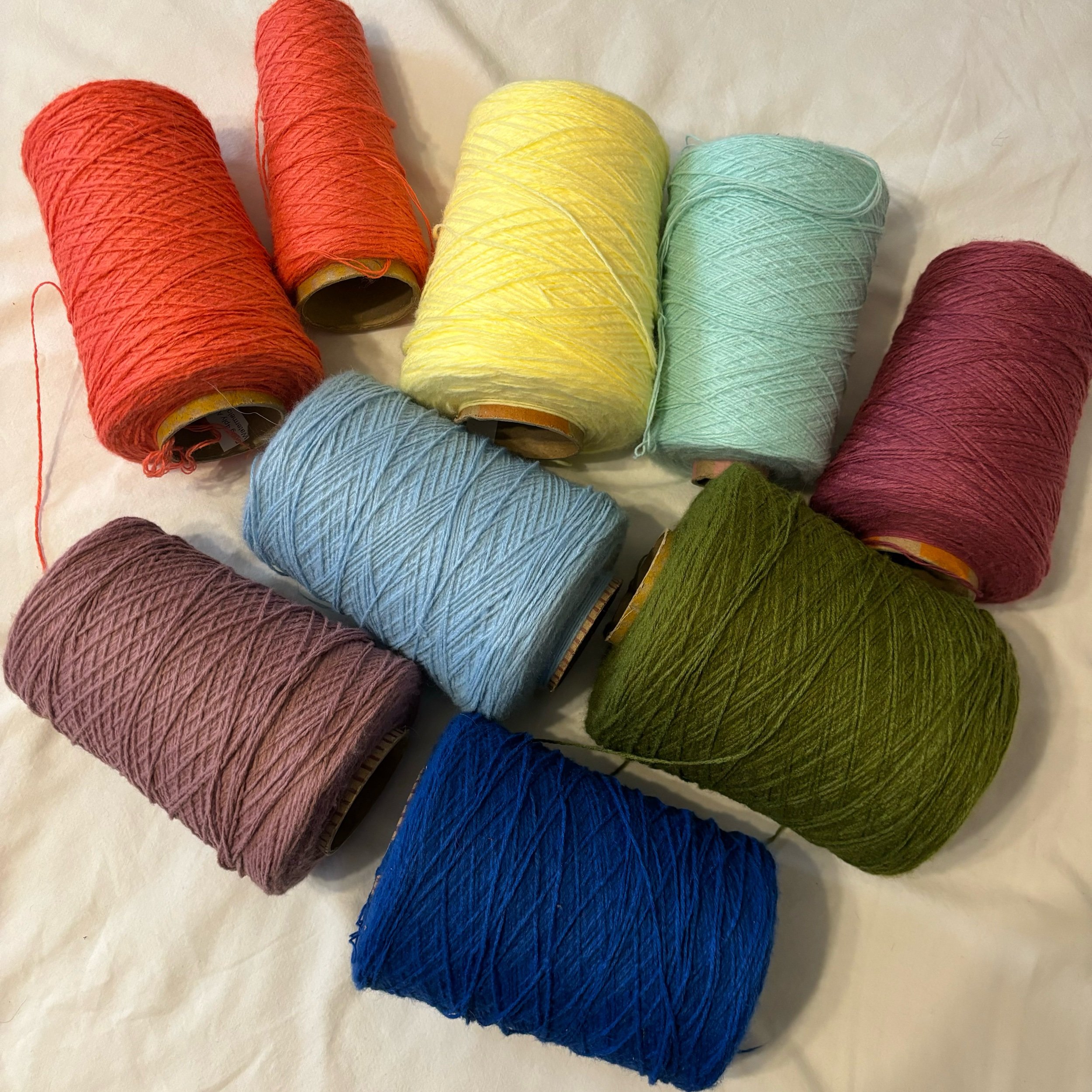 Acrylic yarn cones