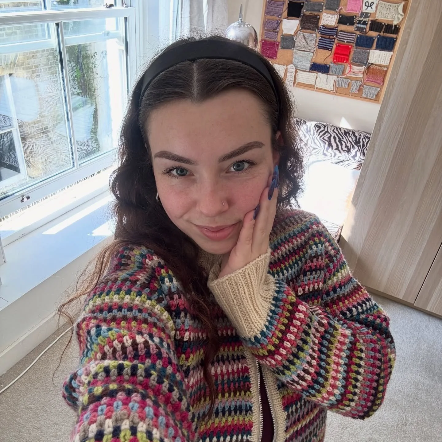 The &lsquo;scrapbook zipper jacket&rsquo; pattern test is now truly underway ✨ my testers have been absolutely amazing so far and I can&rsquo;t wait to share it when it&rsquo;s all finished up 💞 

#knit #knitting #knitknitknit #knitter #crochet