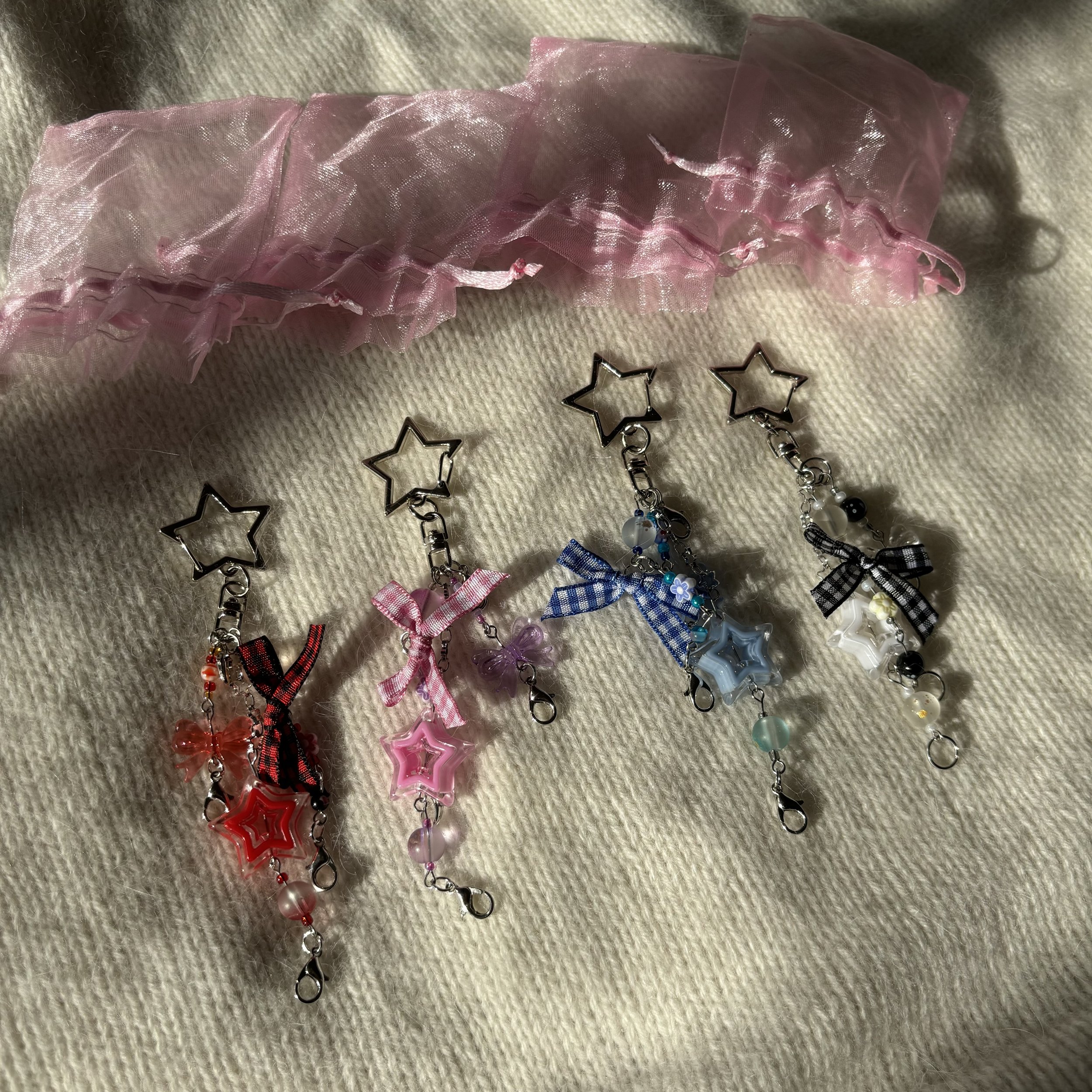 Stitch marker keychain (star clasp)
