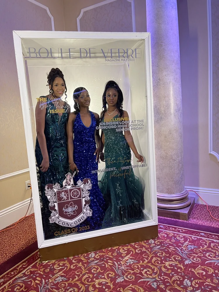 Senior prom magazine booth cover for Concord High School
