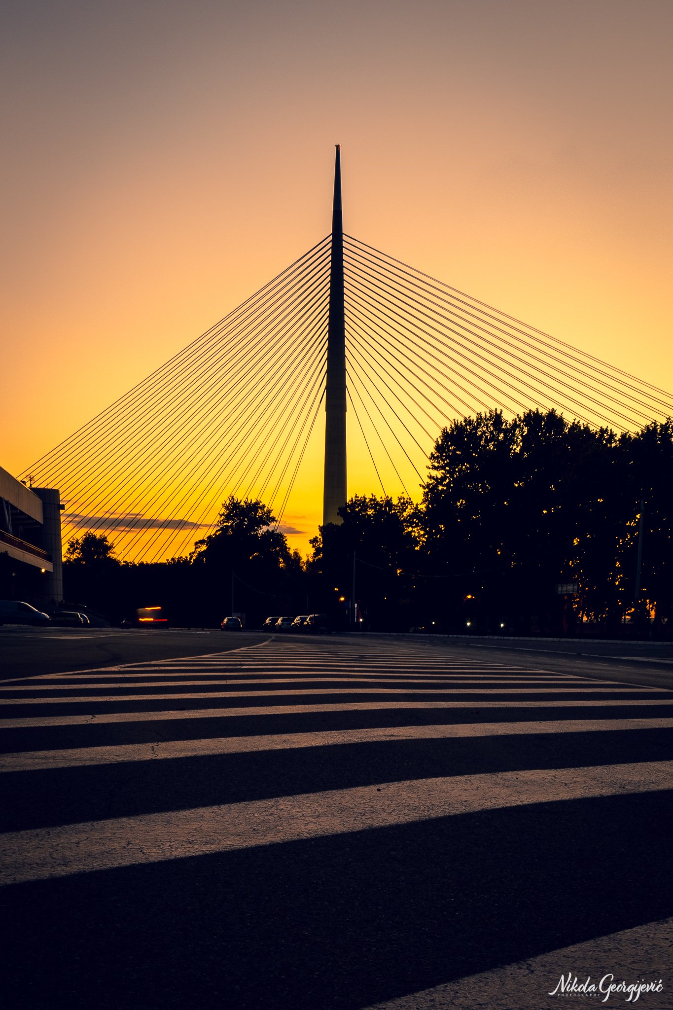 Bridge sunset
