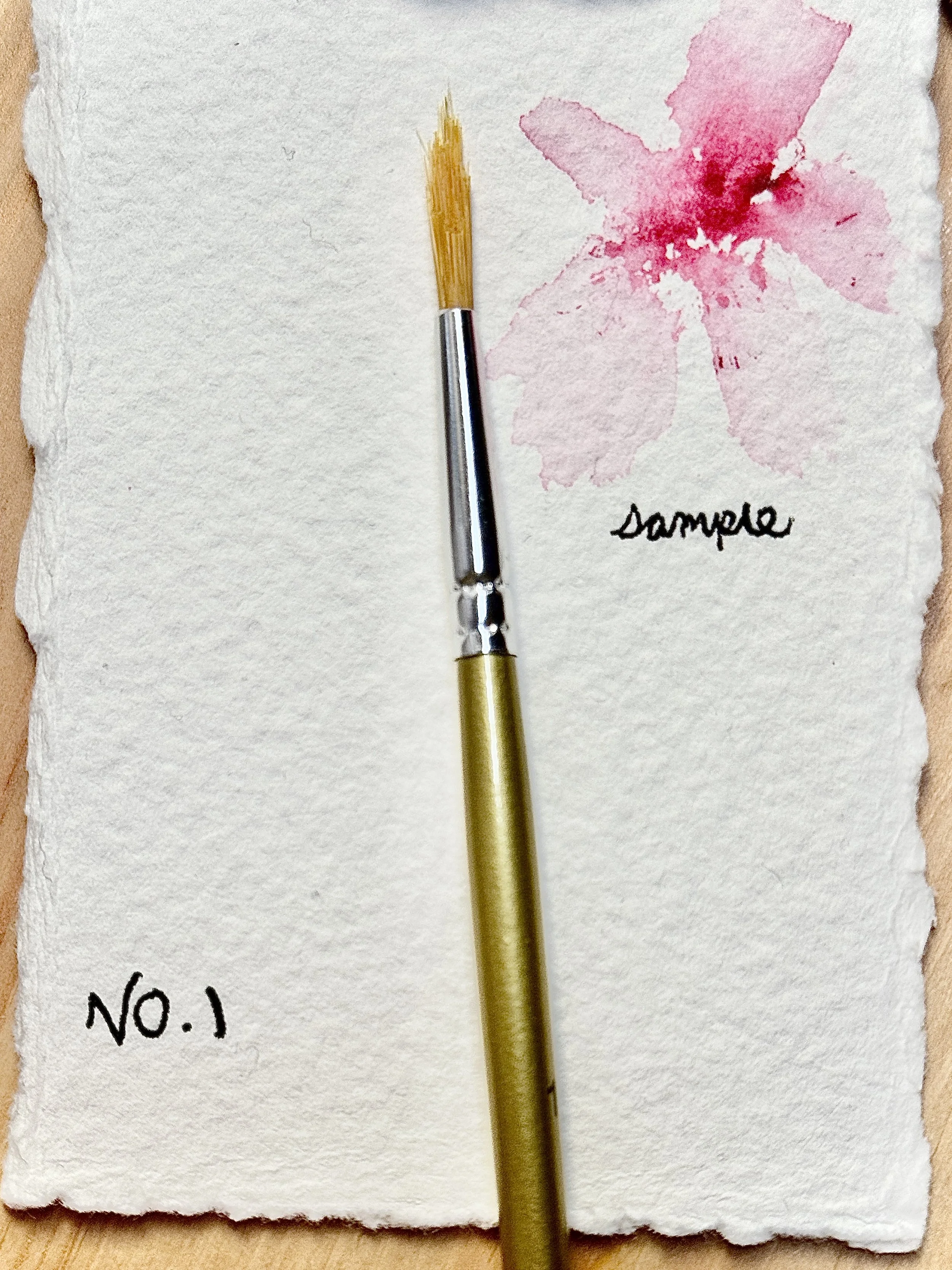 Pique Brush No.1 - Hand-Shaped Watercolour Tool by Canadian Artist Vinessa Redford (Close-up Image)