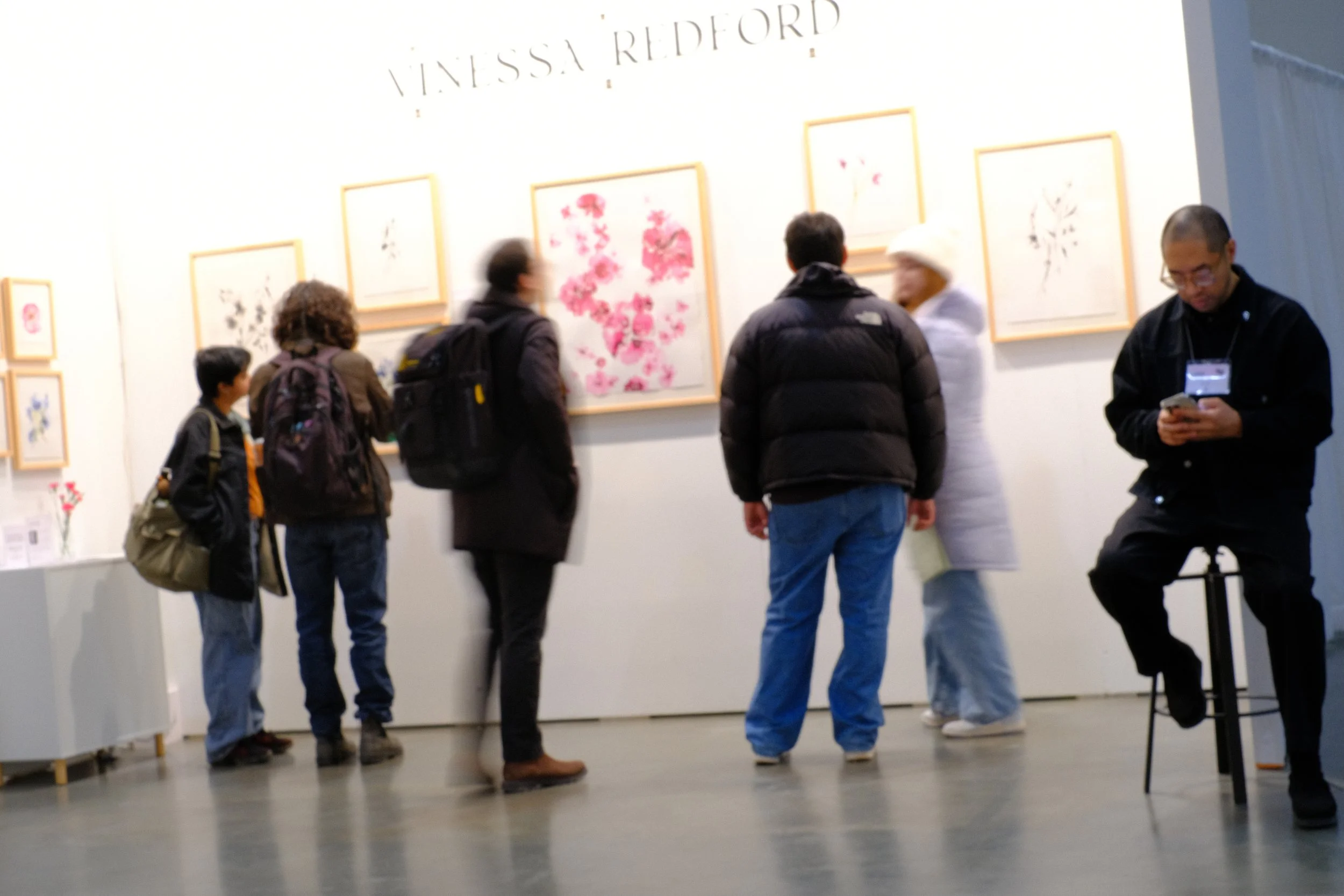Vinessa Redford's Booth at Artist Project 2026 in Toronto, Ontario.