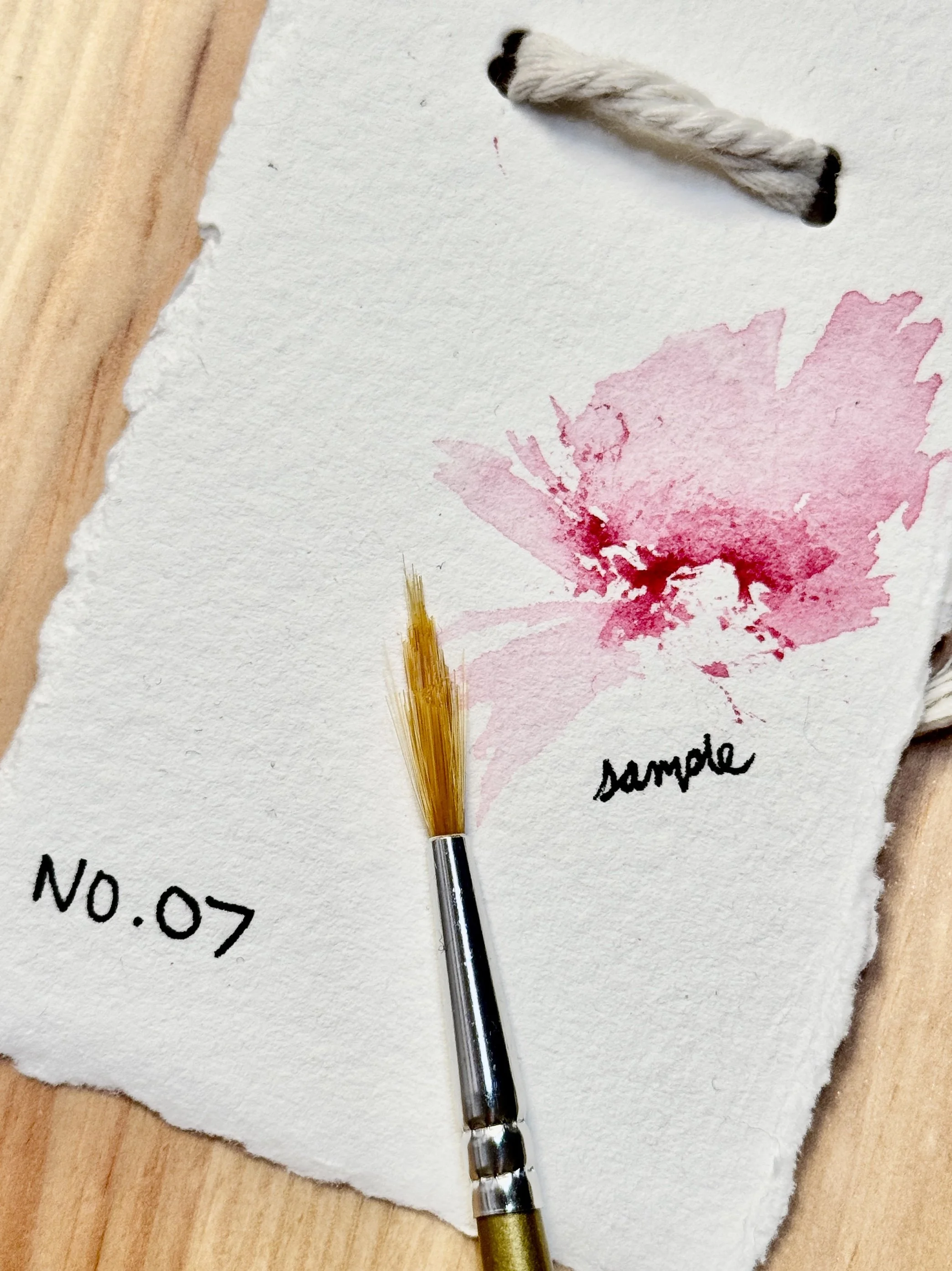 Pique Brush No.7- Hand-Shaped Watercolour Tool by Canadian Artist Vinessa Redford (Close-up)