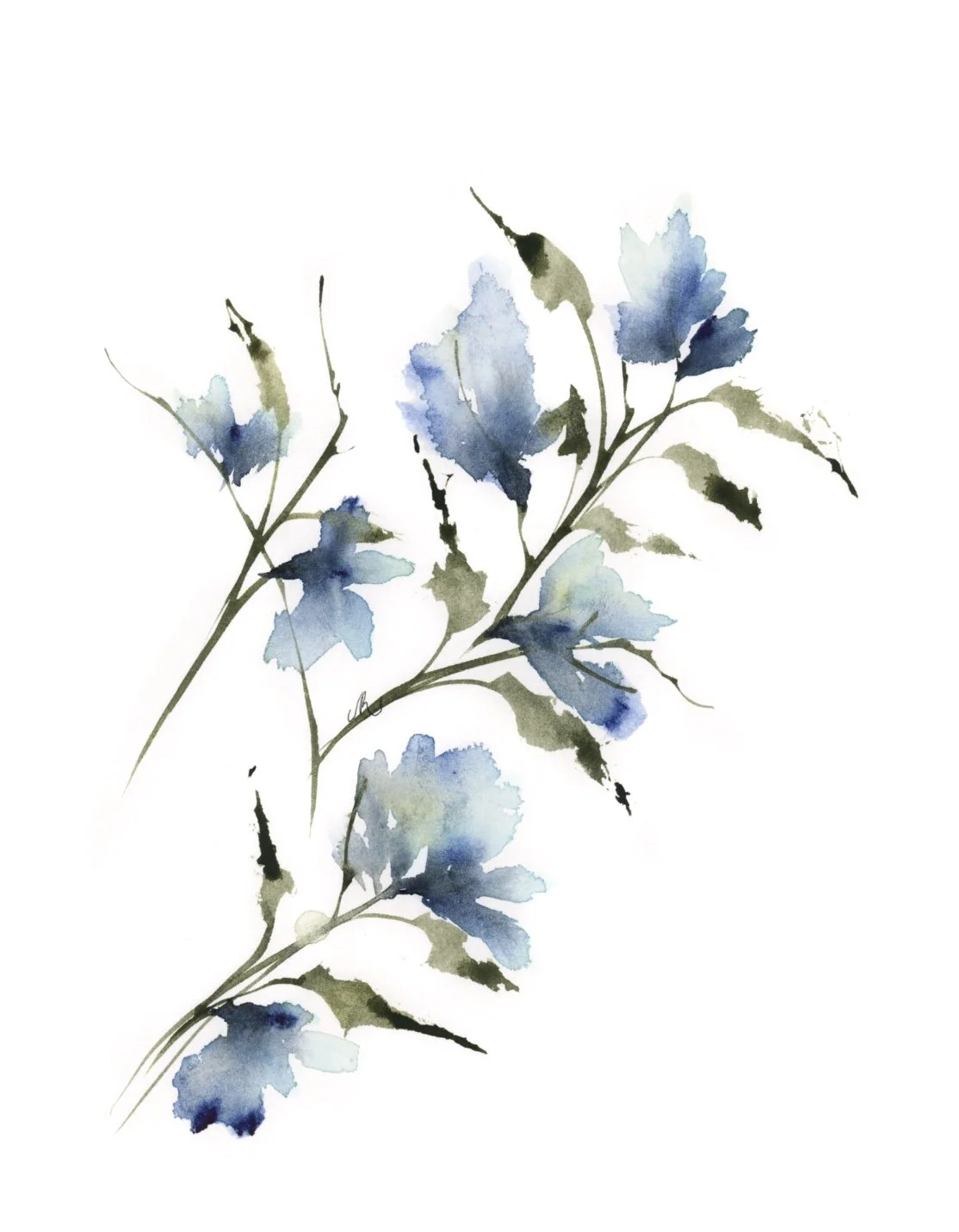 Loose Watercolour Florals by Canadian Artist Vinessa Redford