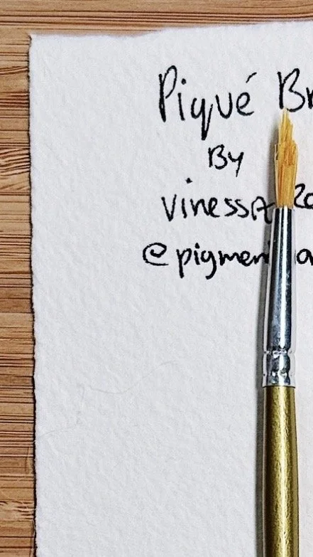 Piqué Brush No. 15 - Detail