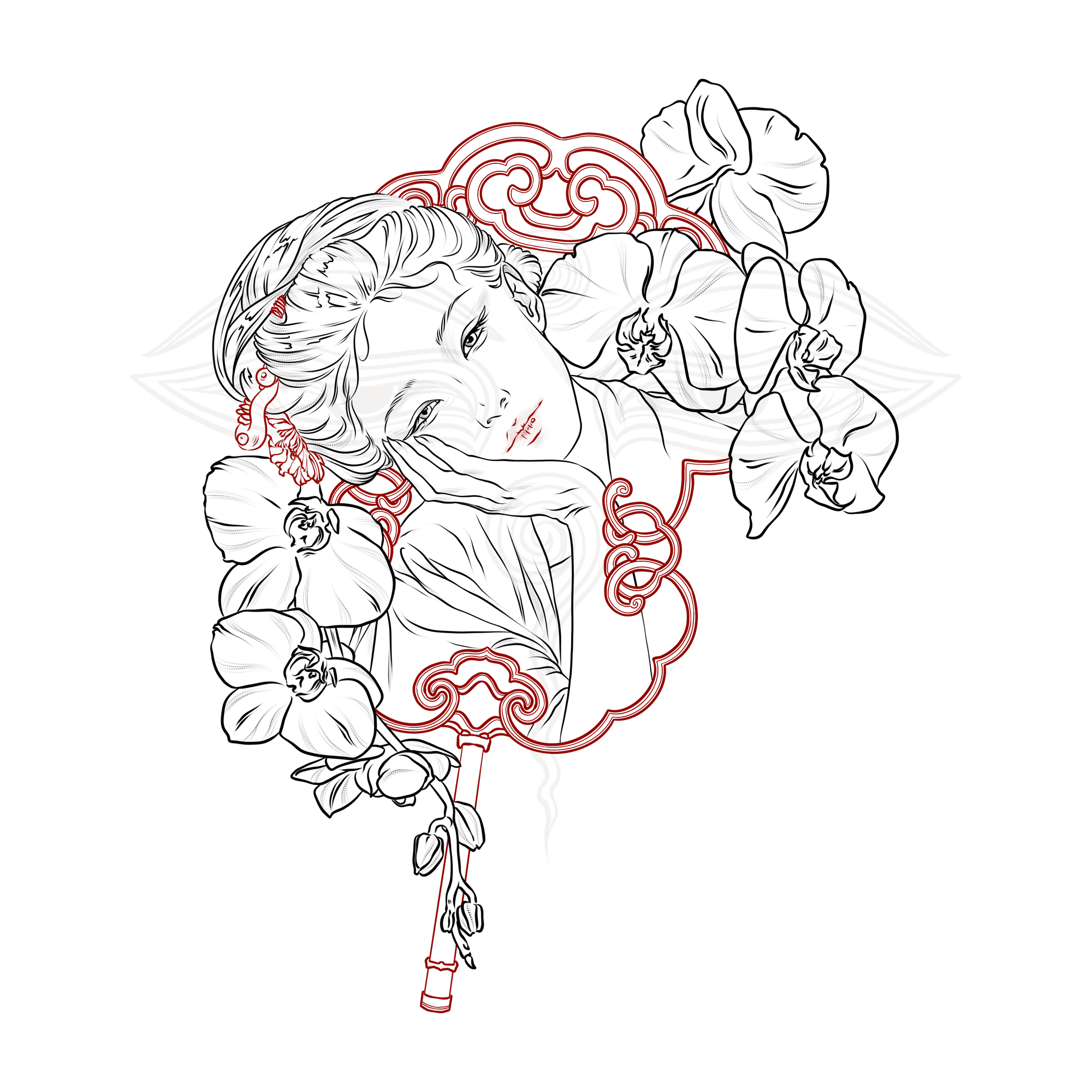 ✾ Uchiwa 01 [ 700€ 19cm ]