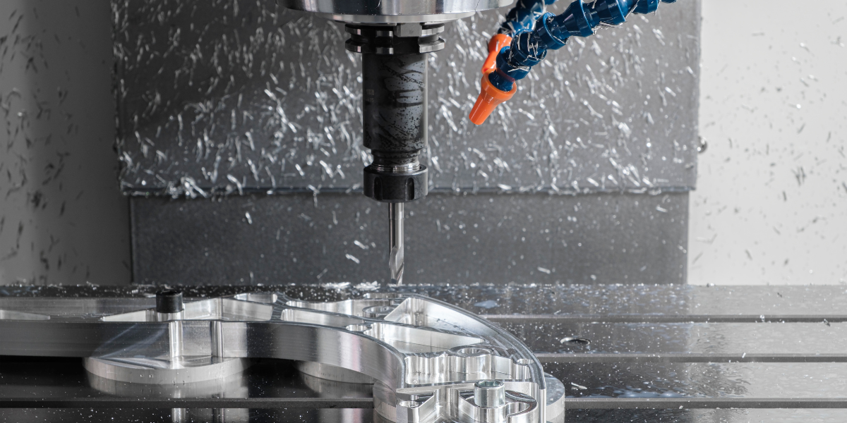 CNC machining a precision metal component for OEM metal fabrication