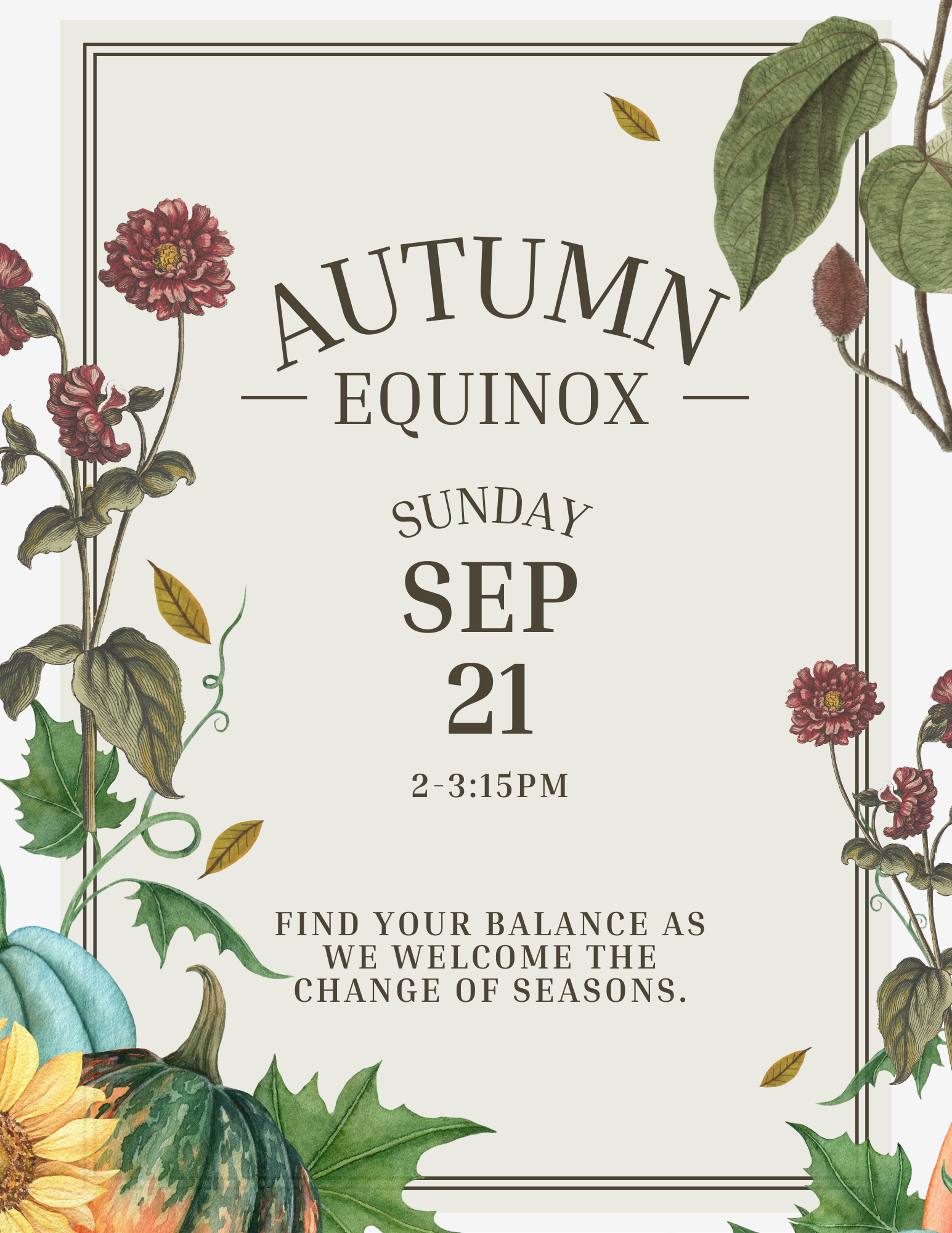 Autumn Equinox Yoga Flow