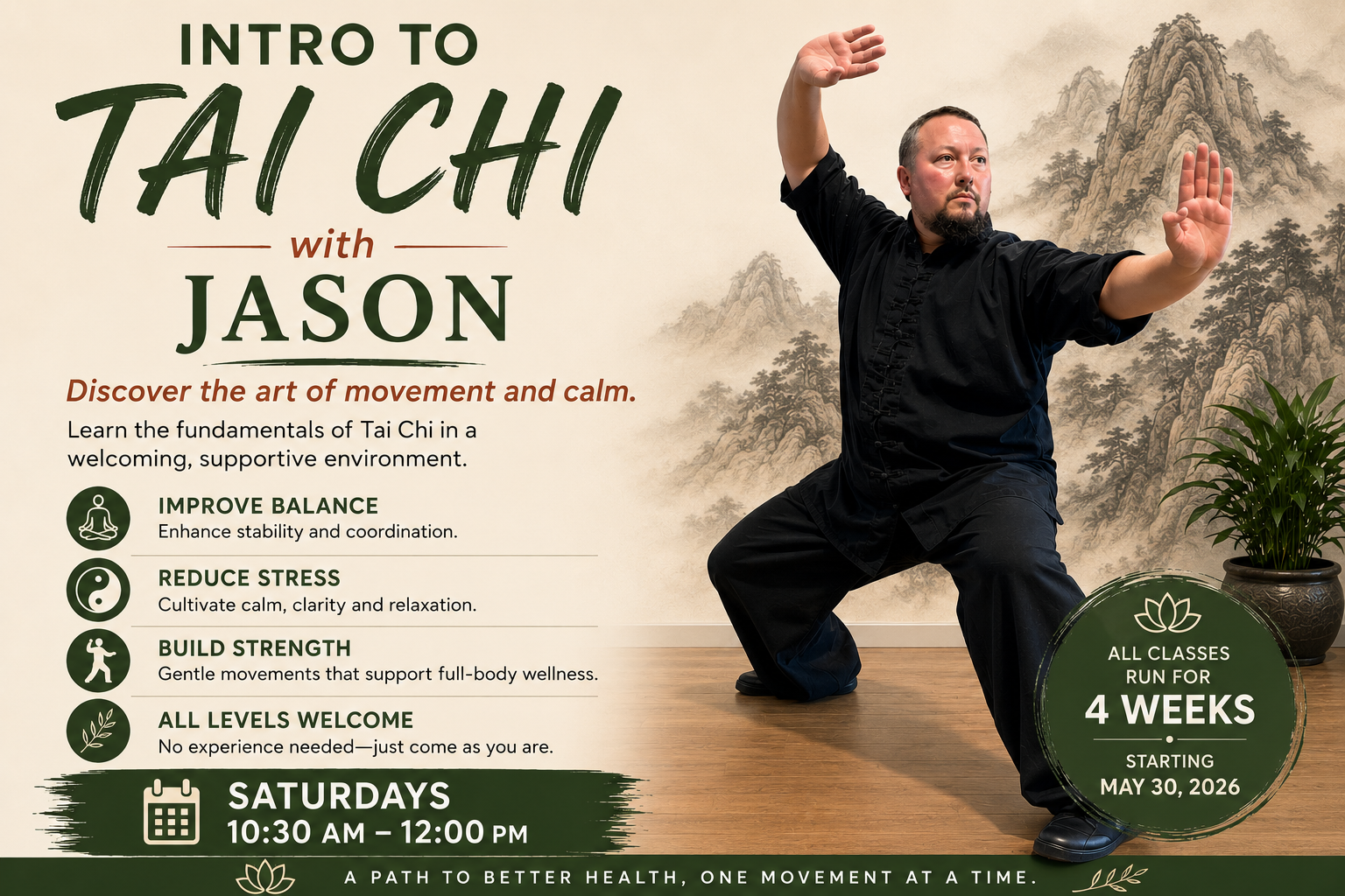Intro to Tai Chi - A 4 Week Series