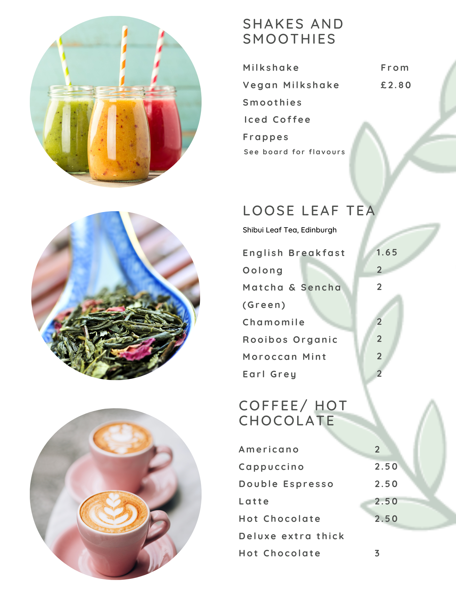 Menu Design