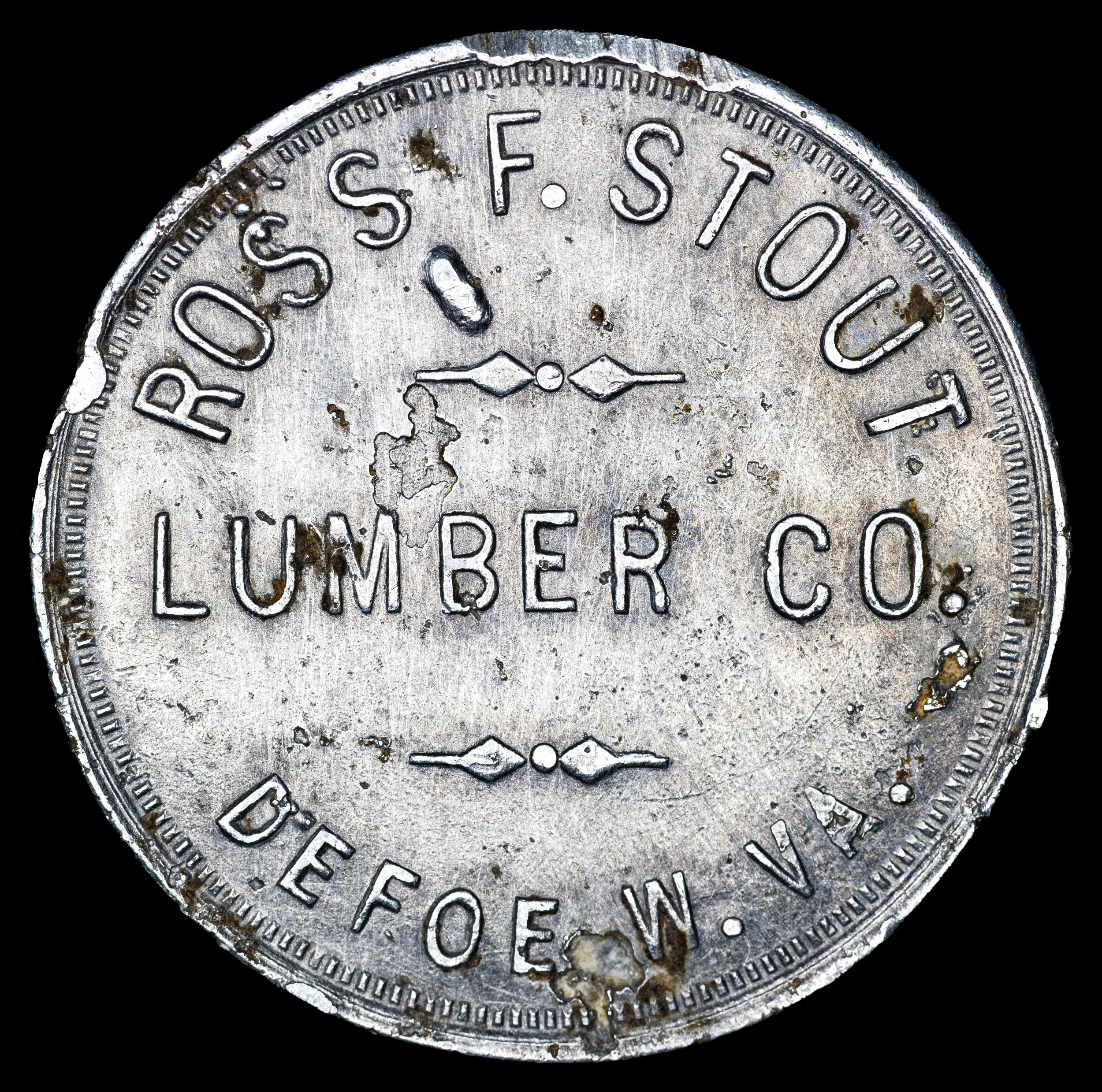 Ross F Stout Lumber Co 100c obv.jpg