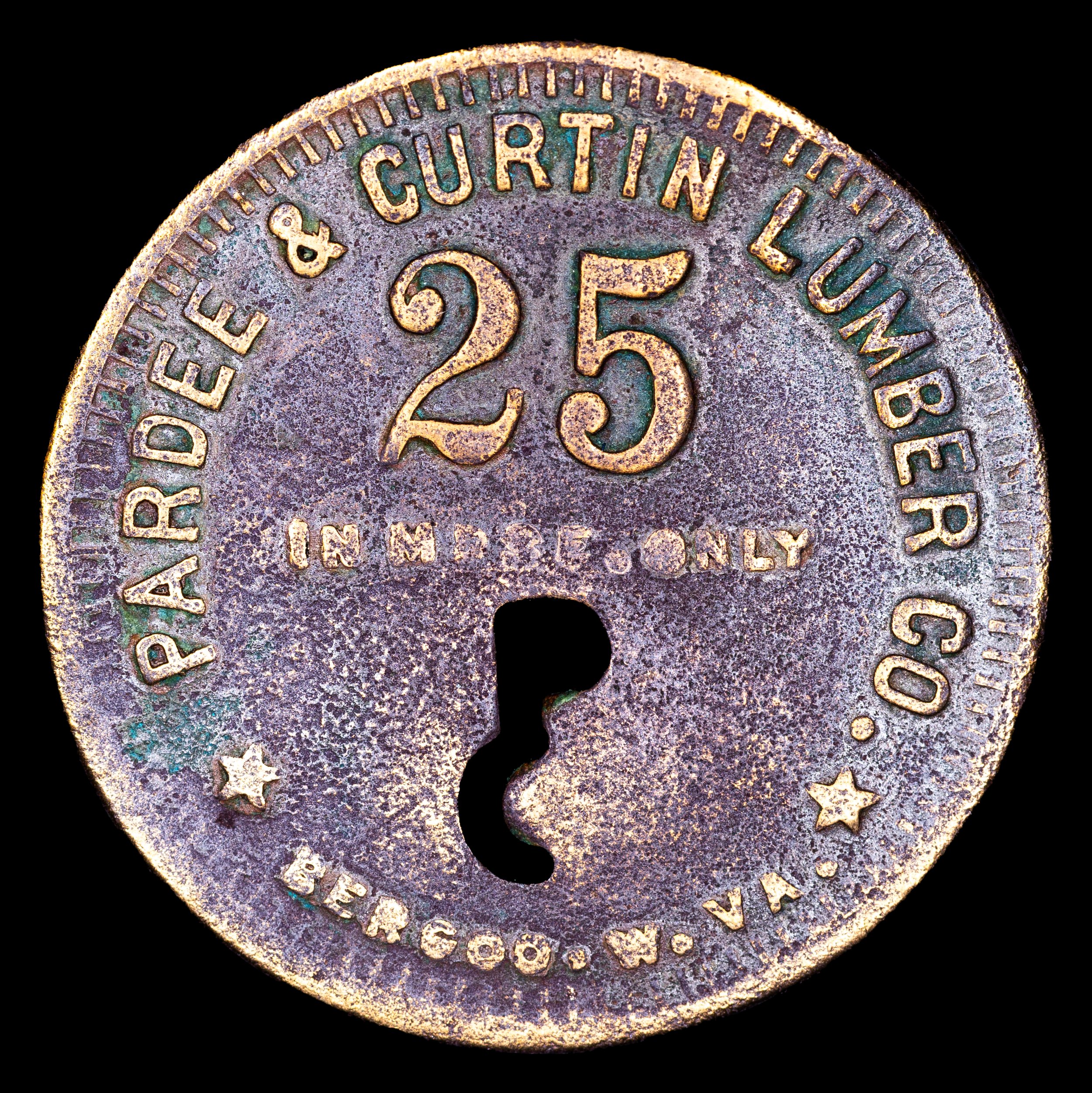 Pardee & Curtin Lumber Co 25c obv.jpg