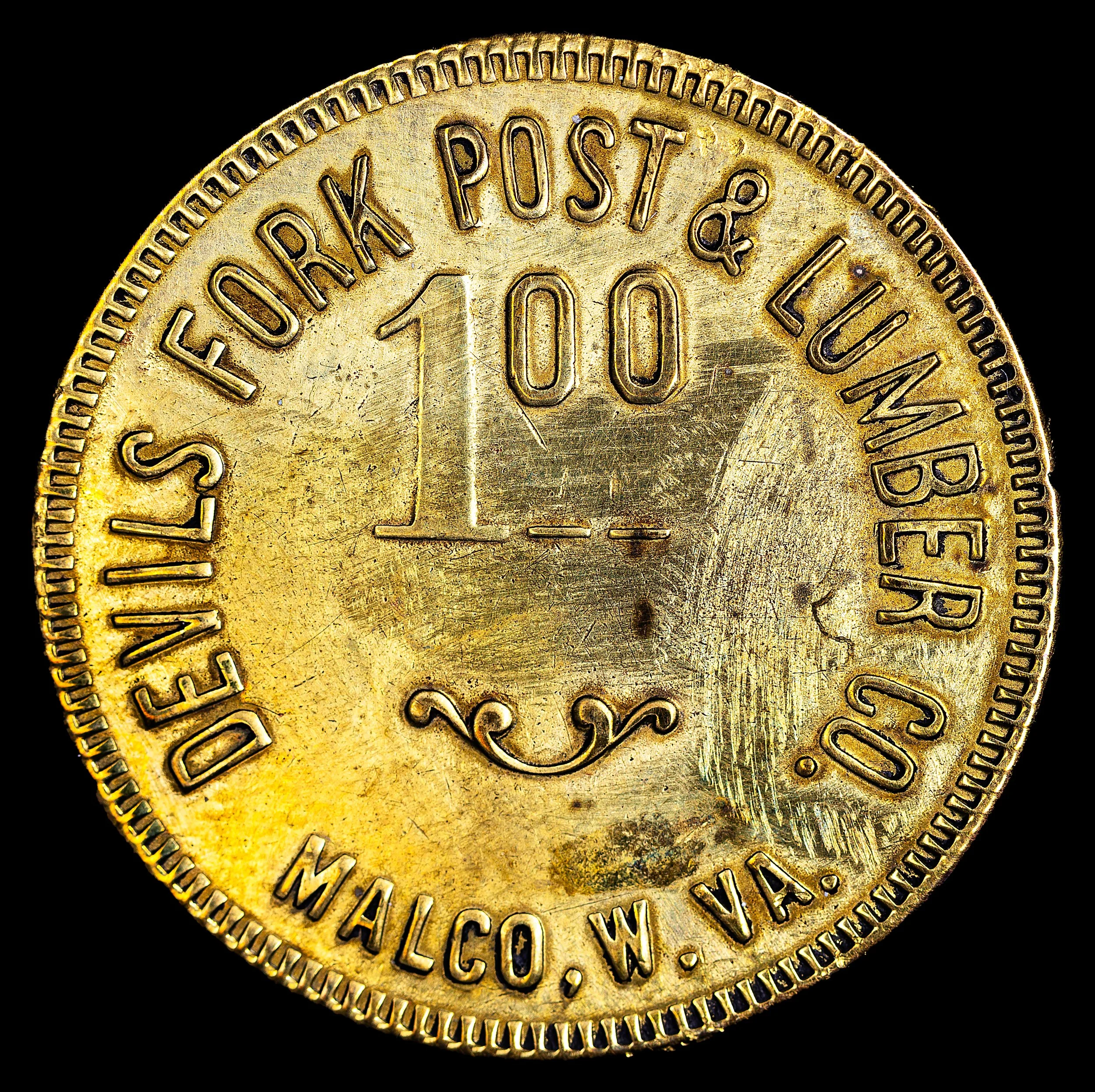 Devils Fork Post & Lumber Co 100c obv.jpg