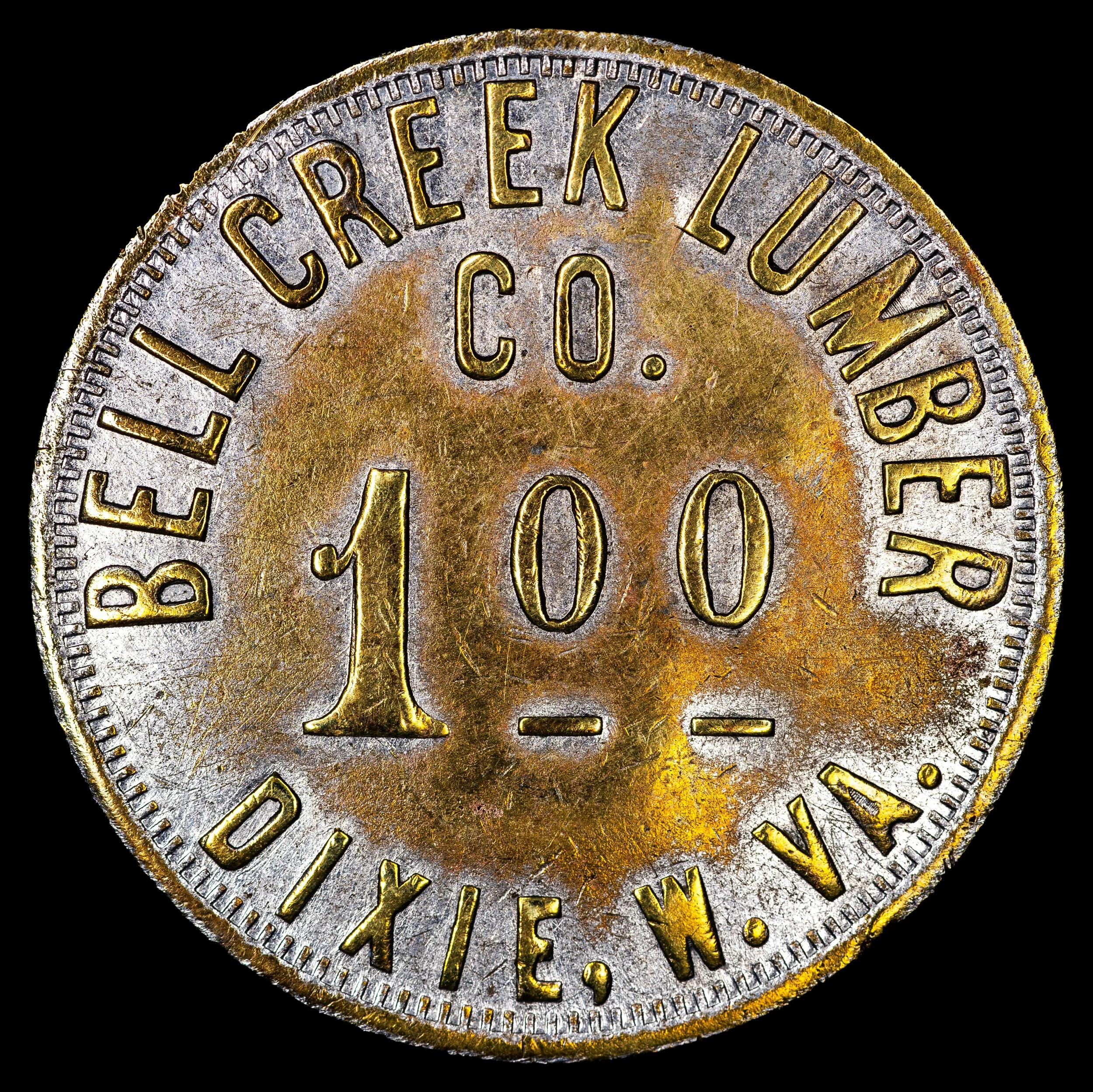 Bell Creek Lumber Co 100c obv.jpg