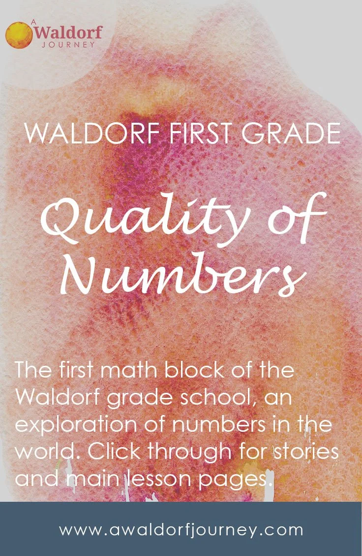 Waldorf First Grade | Quality of Numbers Main Lesson Pages