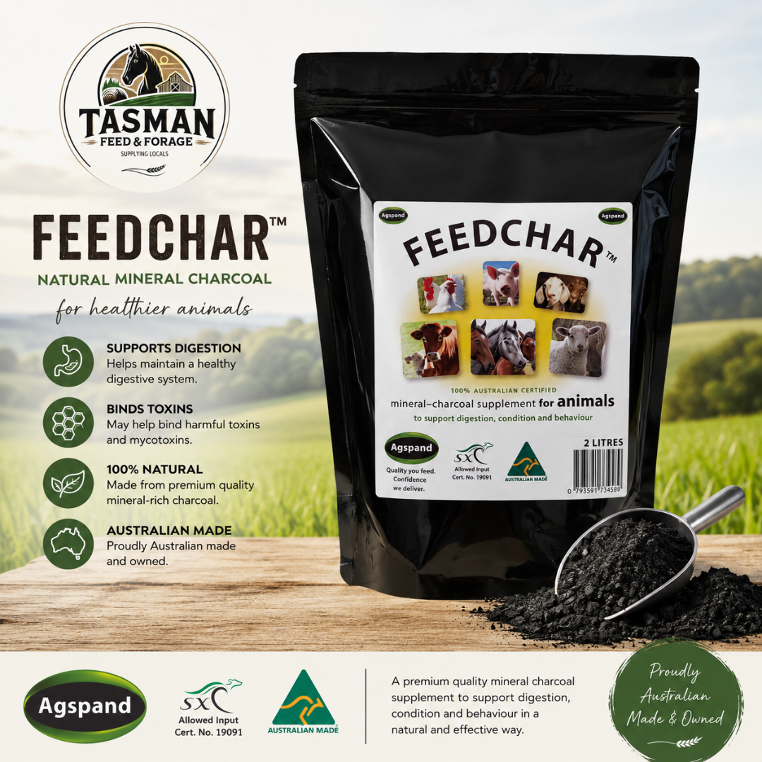 Agspand Feedchar for all livestock and pets