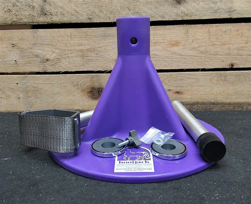 HoofJack hoof stand, most durable hoofstand in the world, used by farriers and horse owners