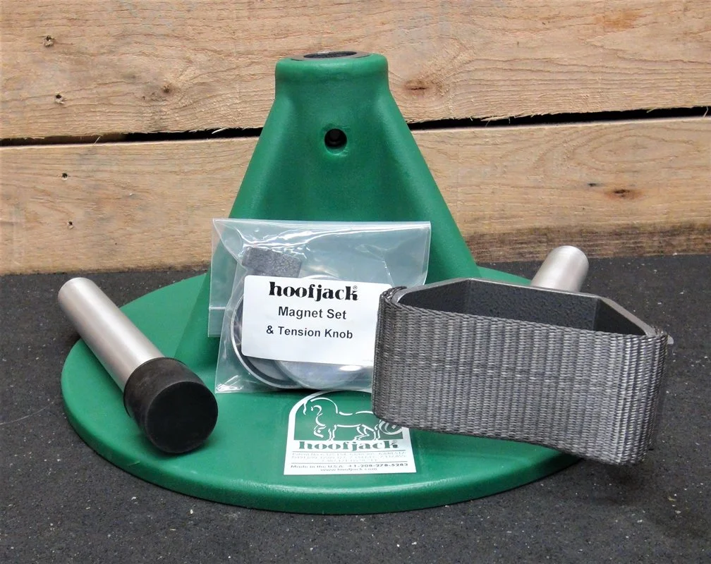 HoofJack hoof stand, most durable hoofstand in the world, used by farriers and horse owners