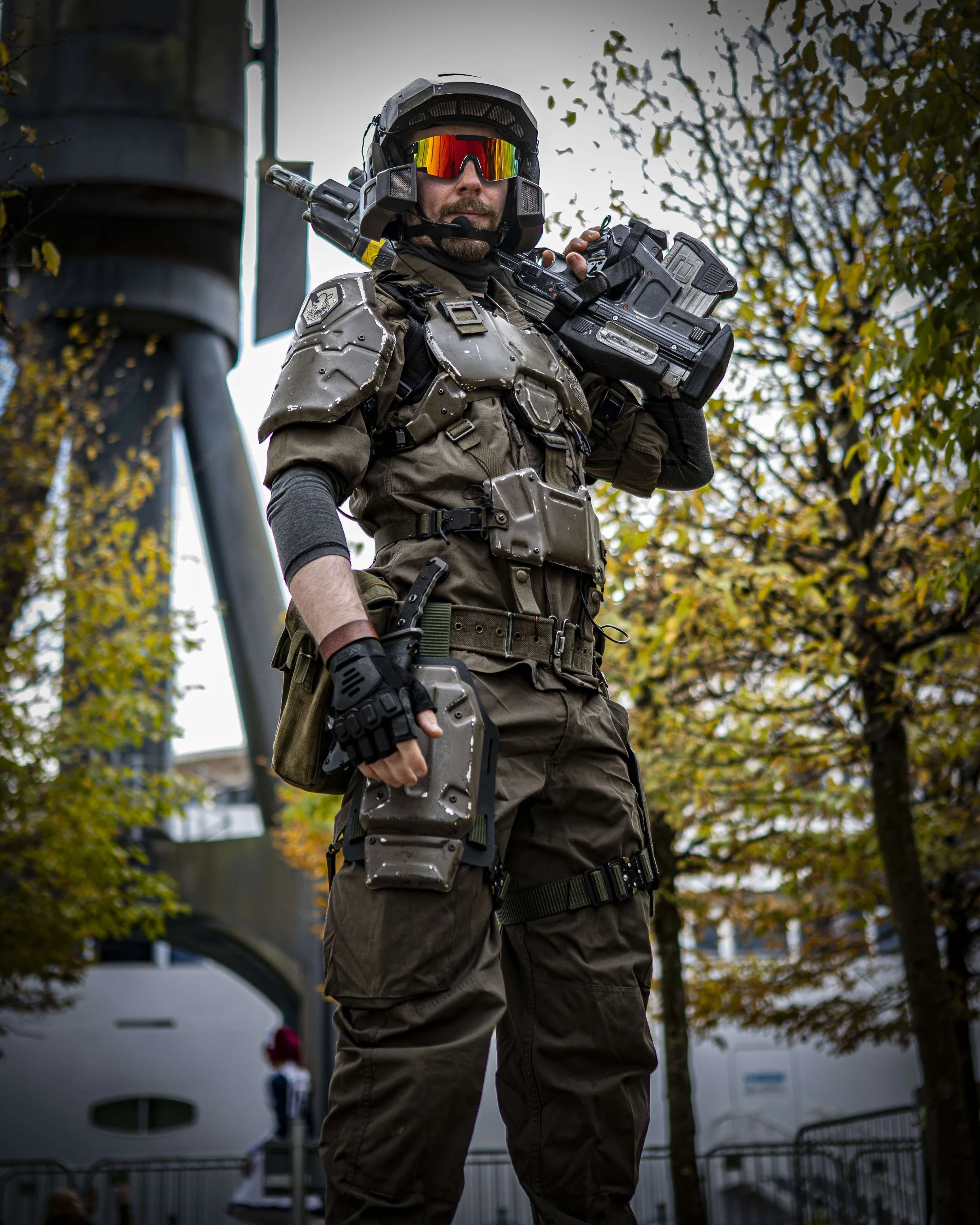 aluminium full metal real Halo UNSC Marine Spark Armoury Flash-does-photography