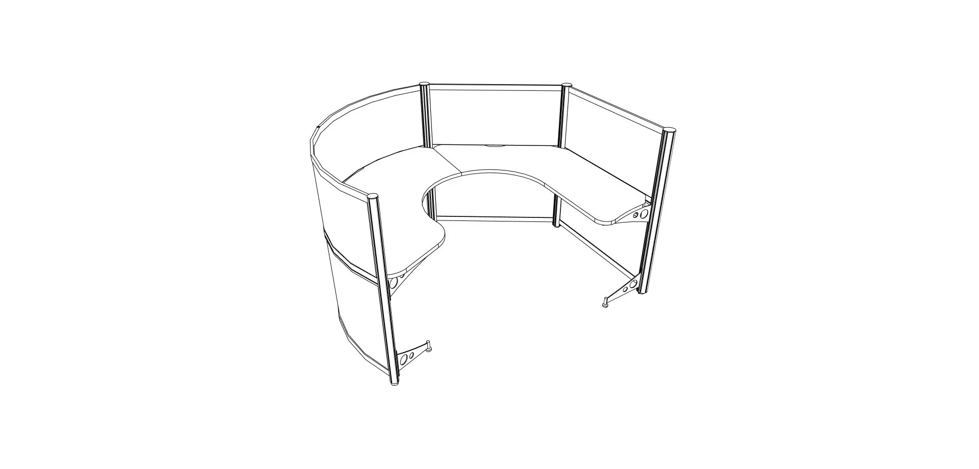 Angle SS 1-8 Pack 48" High