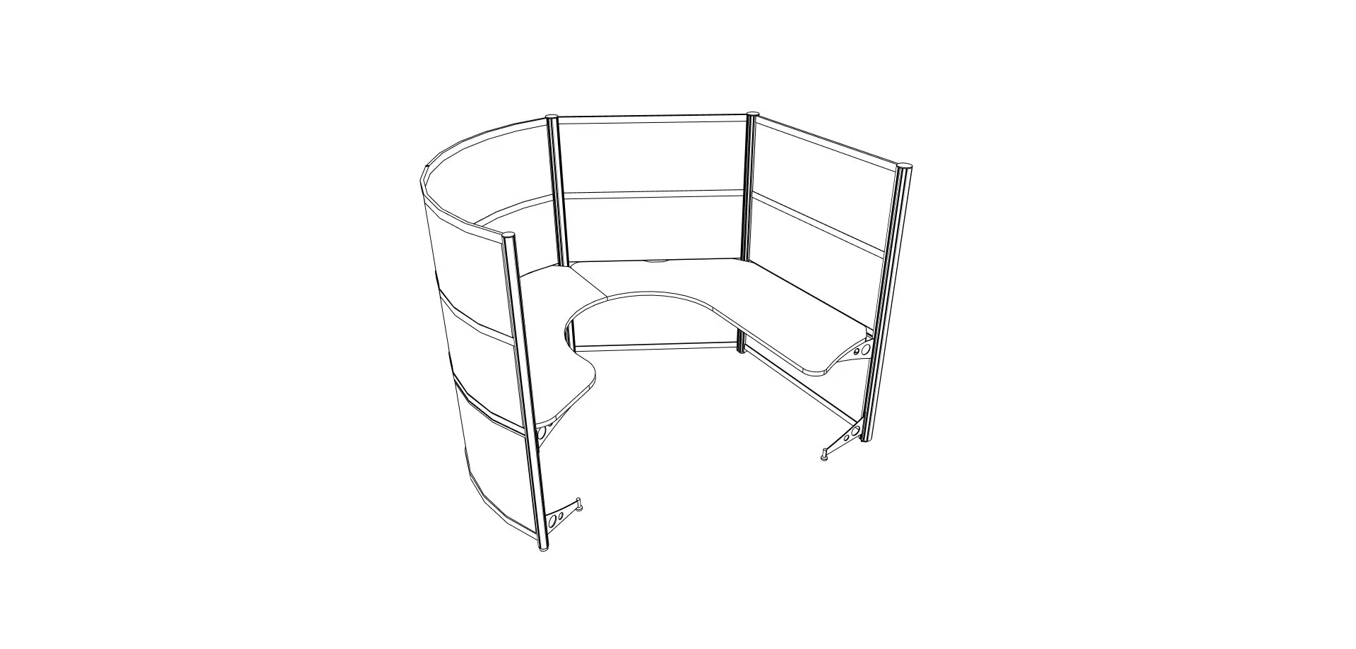 Angle SS 1-8 Pack 67" High
