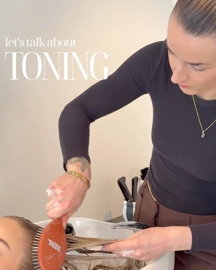 The couture of colour 🤍

Toning is what elevates your colour service. 

It is the step where your colour becomes truly personalised, with any unwanted tones neutralised for a seamless finish. Shine is restored and dimension can be added if you are a