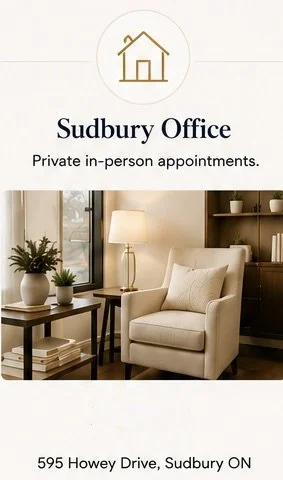 Private office for relationship and marriage counselling in Sudbury, Ontario.