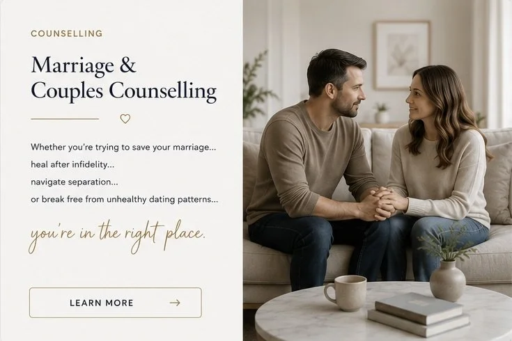 Marriage and couples counselling with Joanna L. Cox for relationship conflict, infidelity, separation and recurring relationship patterns in Ontario.