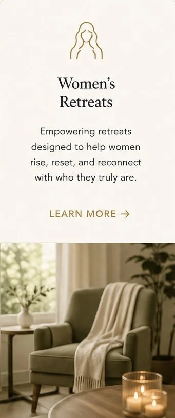 Private women's retreats focused on personal growth, transformation and reconnection.