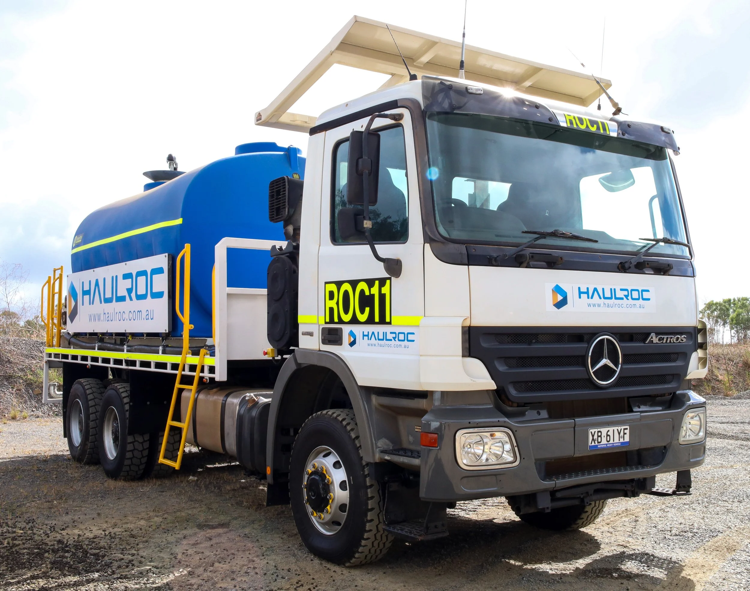 Mercedes-Benz Actros 15kL Water Truck operating in the Bowen Basin