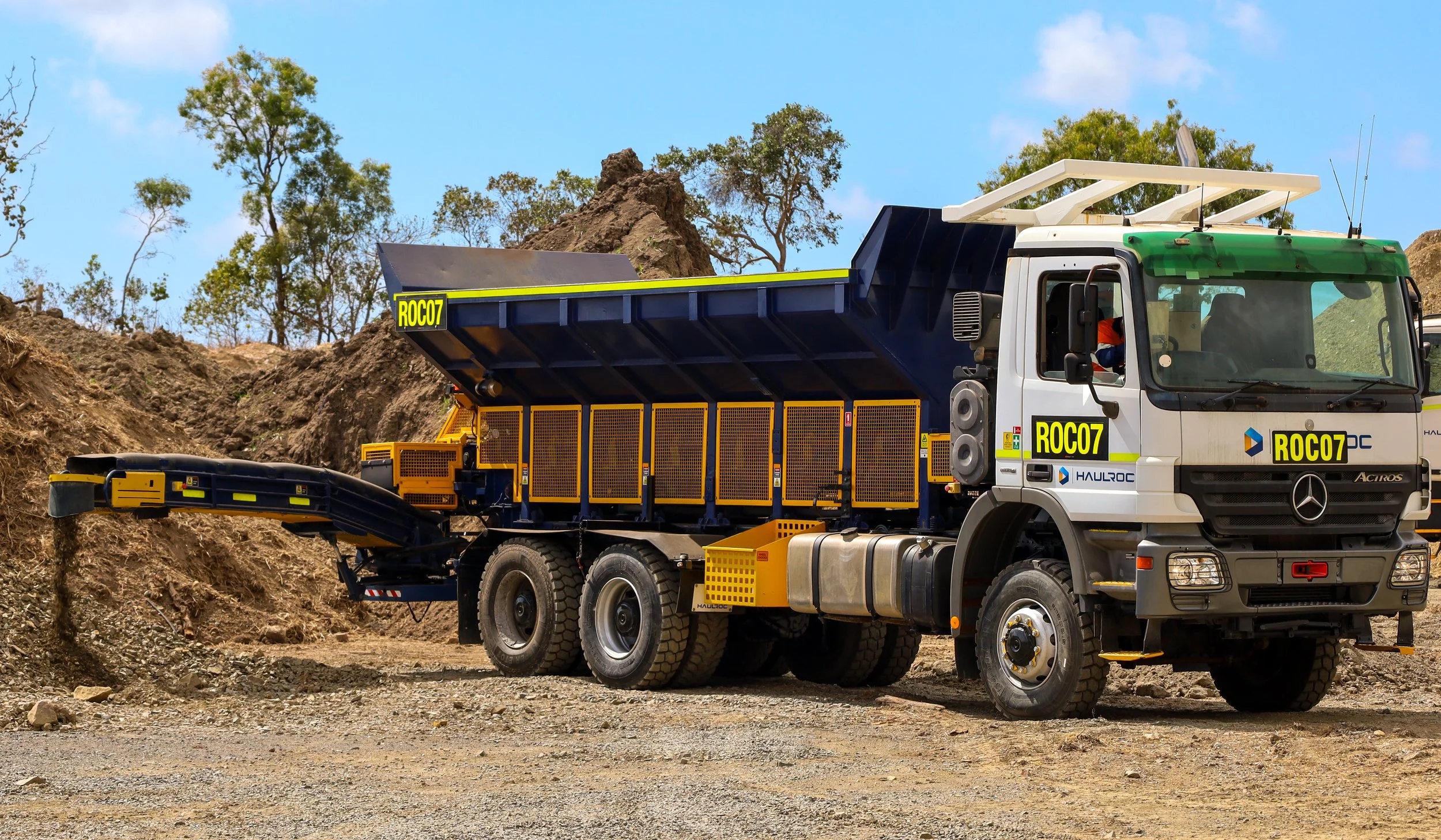 Mercedes-Benz Actros 6x6 Single Purpose Aggregate Stemming Truck in Bowen Basin