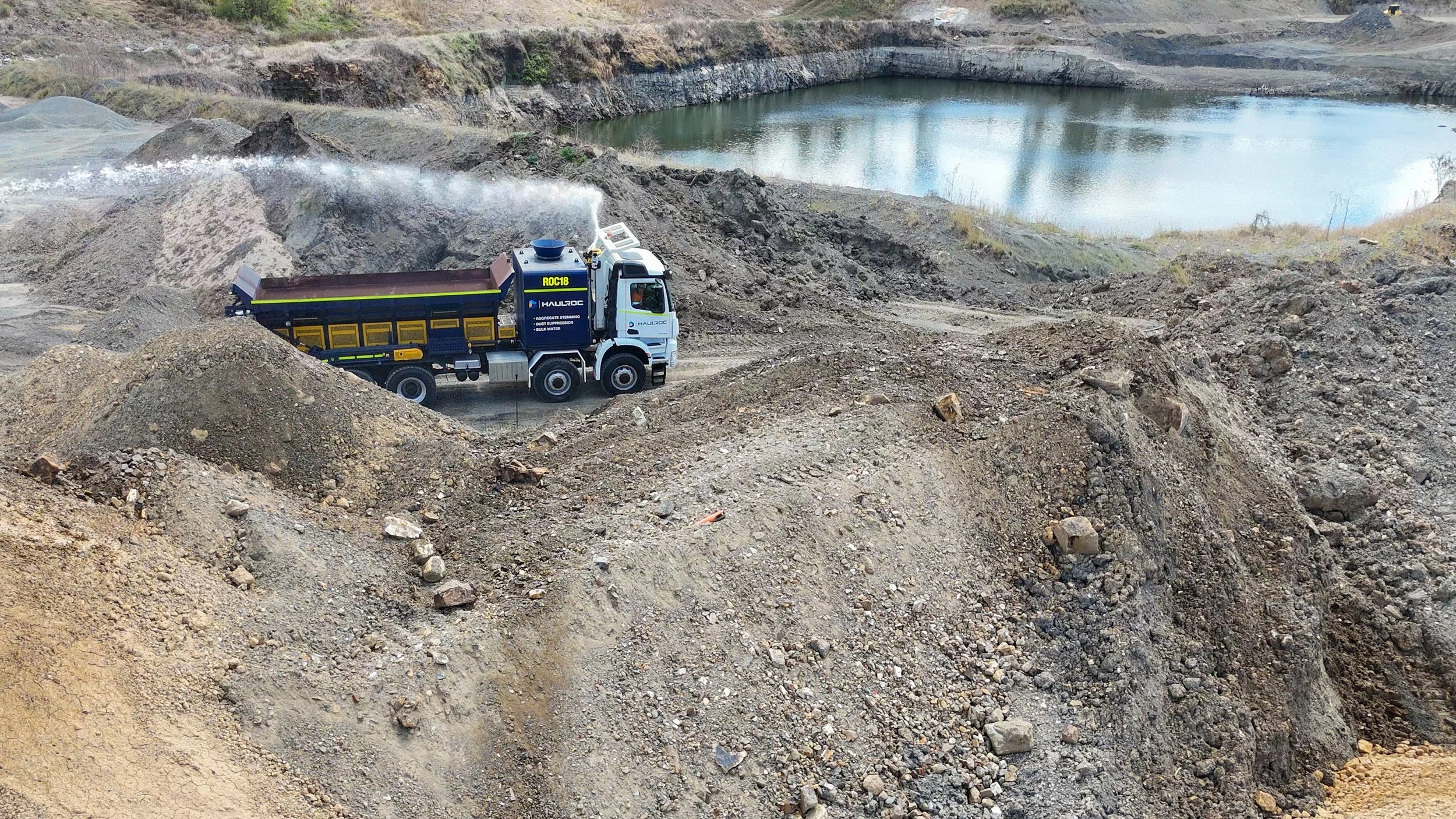 Mercedes-Benz Actros 8x8 Dual Purpose Aggregate Stemming Truck in Bowen Basin