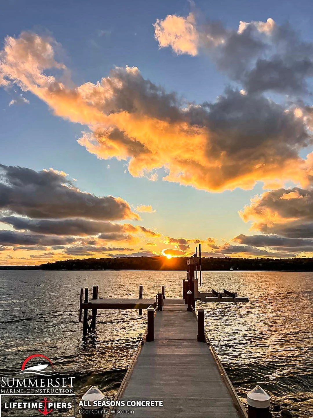 There&rsquo;s something timeless about a sunset from a pier built to last.
The Lifetime All Seasons Concrete Pier &mdash; unshakable underfoot, unforgettable all around.

Learn more using the link in our bio!
#doorcounty #concretepier #sunsetonthelak