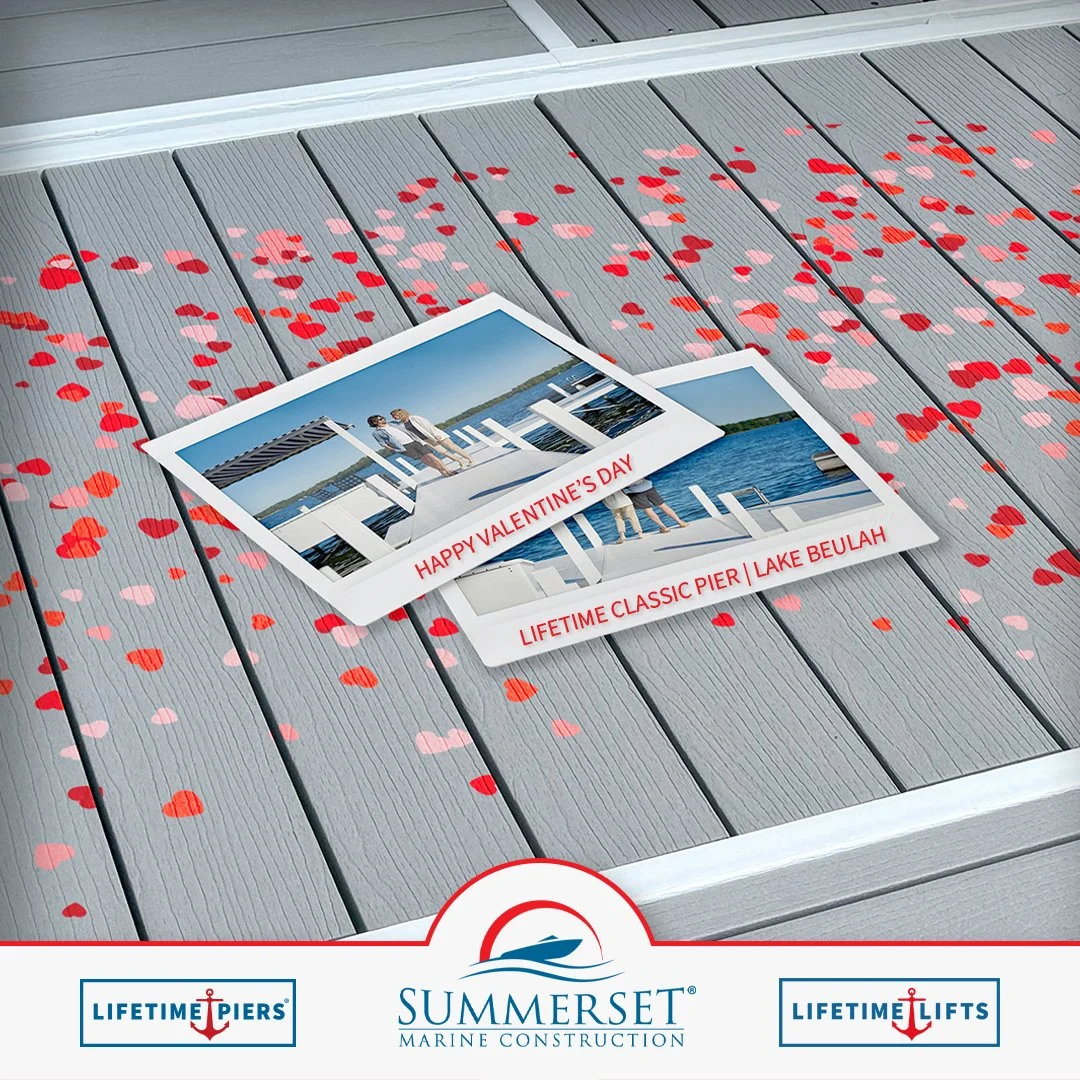 Happy Valentine&rsquo;s Day from the water&rsquo;s edge ❤️

This is a Lifetime Classic Pier&mdash;a seasonal design built for summers full of connection, tradition, and time well spent by the lake.

Learn more using the link in our bio!

#HappyValent