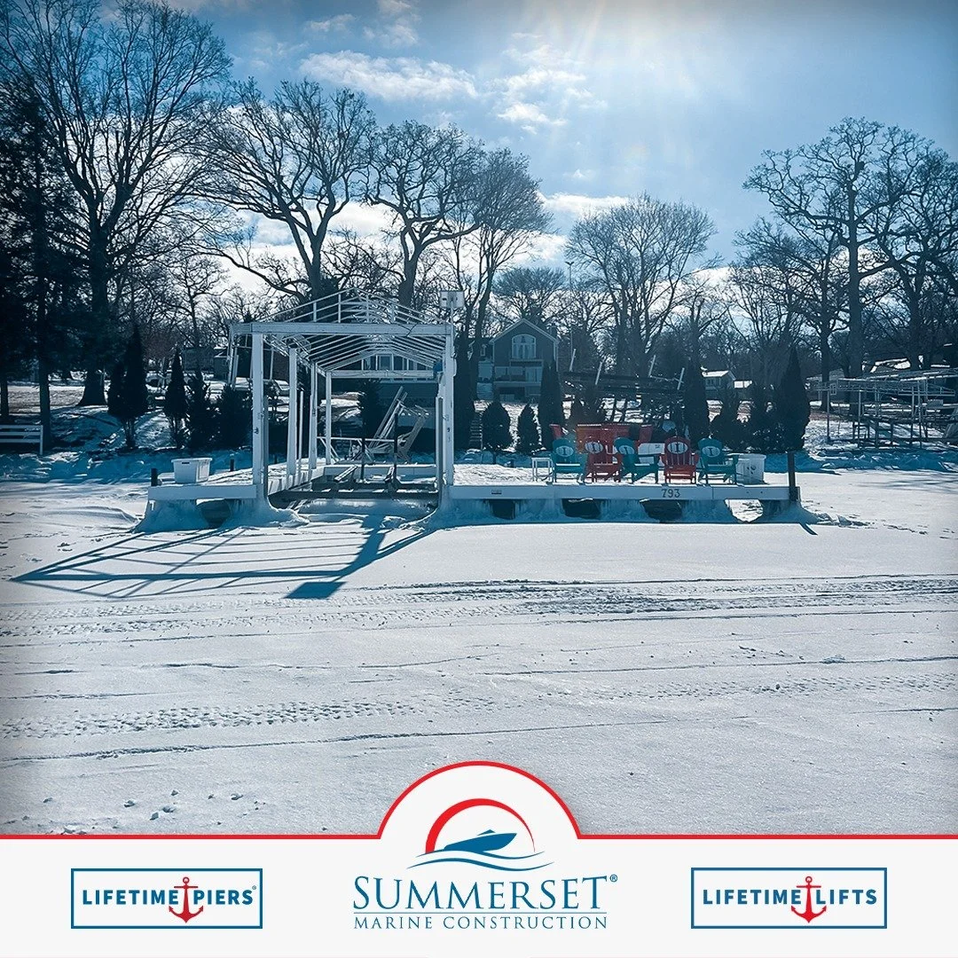 Ice season looks different when your pier is built for it.

The Lifetime All Seasons HD Pier stands steady on Geneva Lake&mdash;clean lines, engineered strength, year-round confidence.

Learn more using the link in our bio!

#LifetimeAllSeasonsHD #Ge