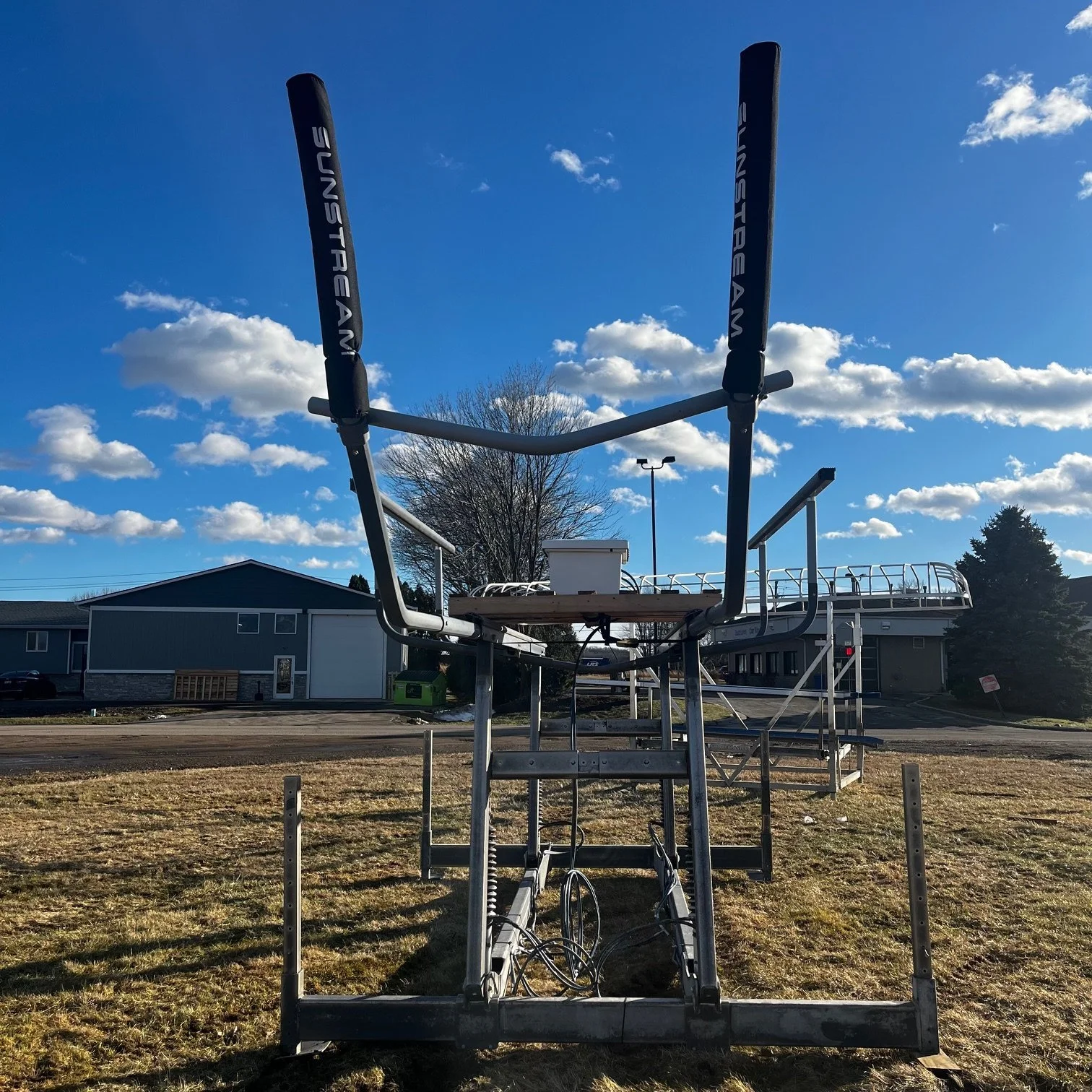 Used SunStream 10,000lb Cantilever Boat Lift – 108″ Wide (870-214)