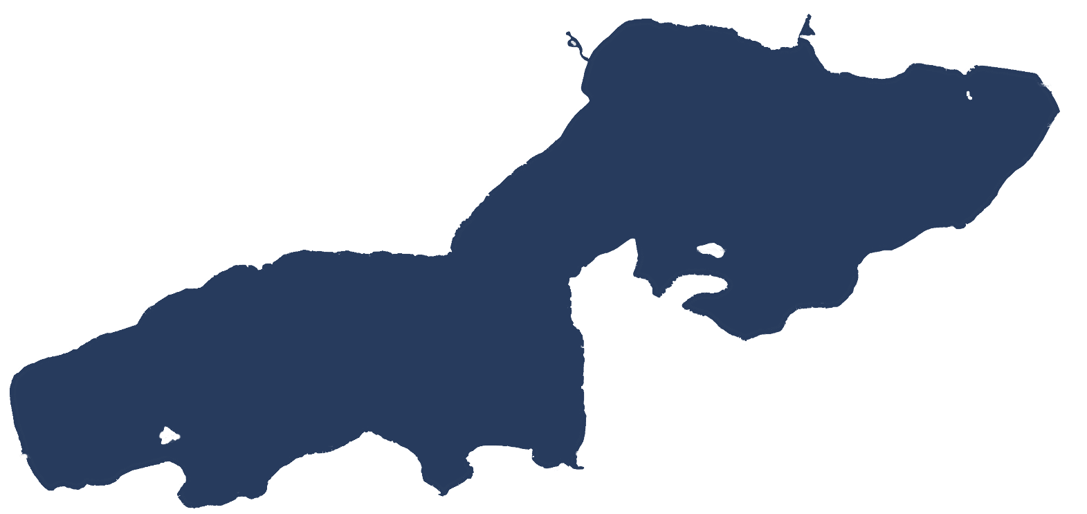 Pewaukee Lake silhouette