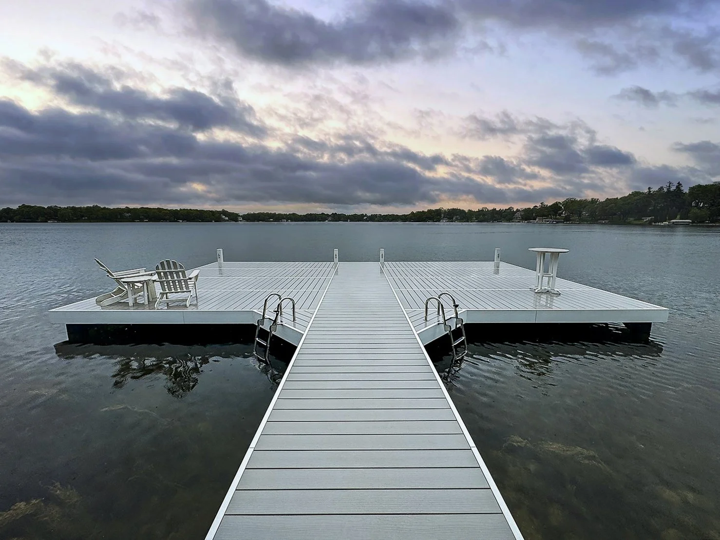 Lifetime All Seasons HD Pier creating a clean, permanent waterfront experience