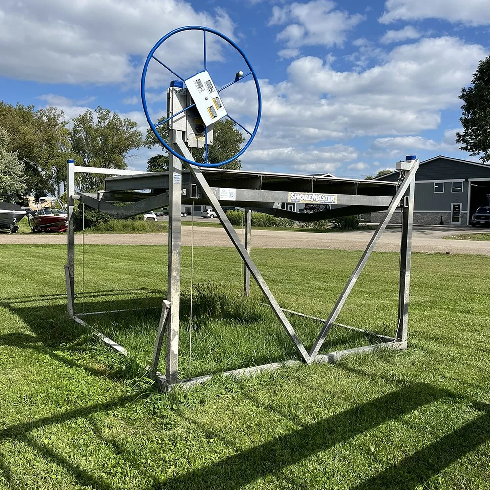 Used ShoreMaster 4,000lb Platform / Sailboat Lift – 120″ Wide (Left Set) (870-242)