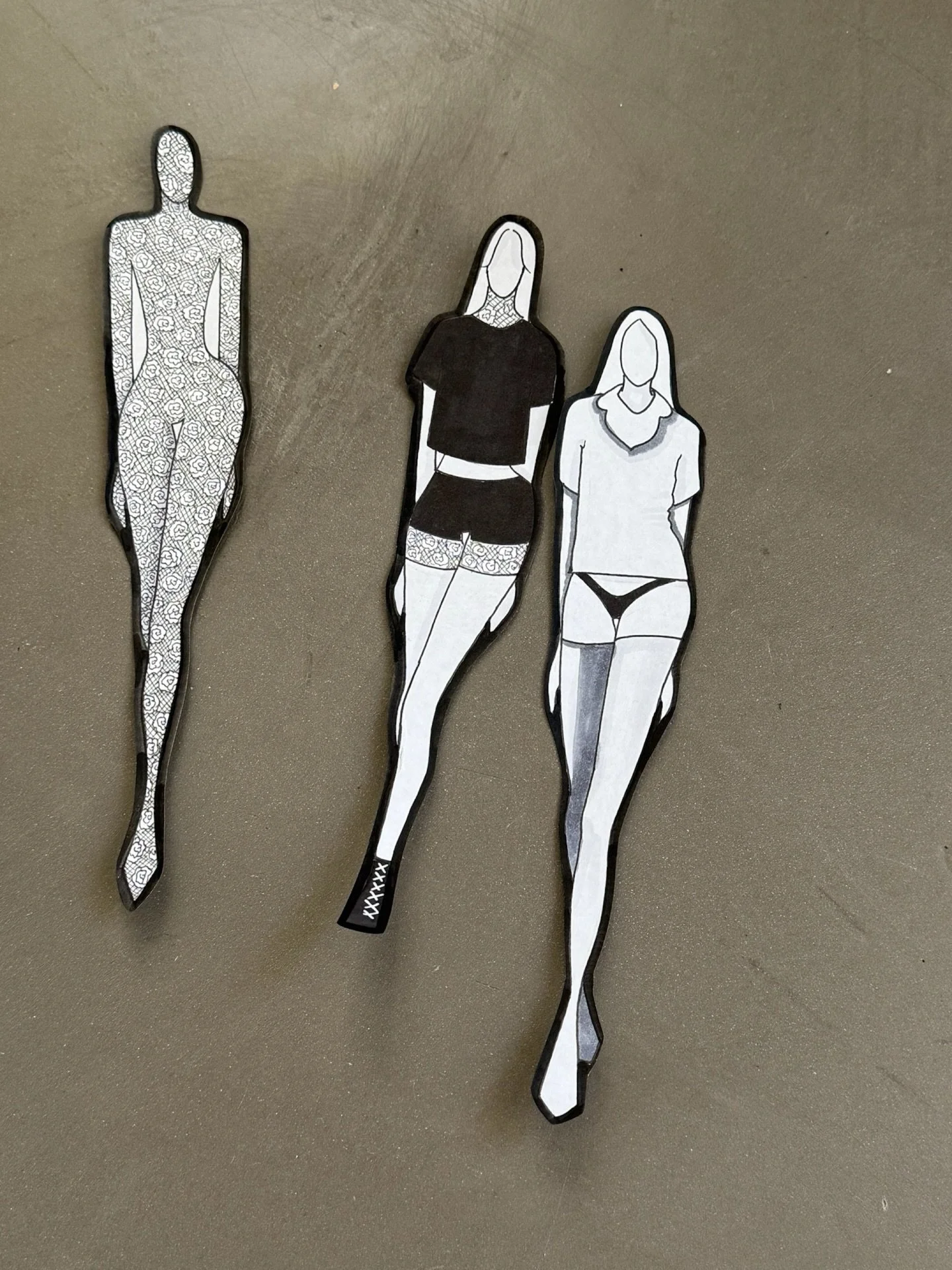 For this fashion assignment, students were given key words, then asked to translate those into design concepts. Terms like: Berlin, Madonna, New Orleans, Streetwear, Pink, Gothic, the 90&rsquo;s, Sci-Fi and more. Each student had 4-6 terms to work wi