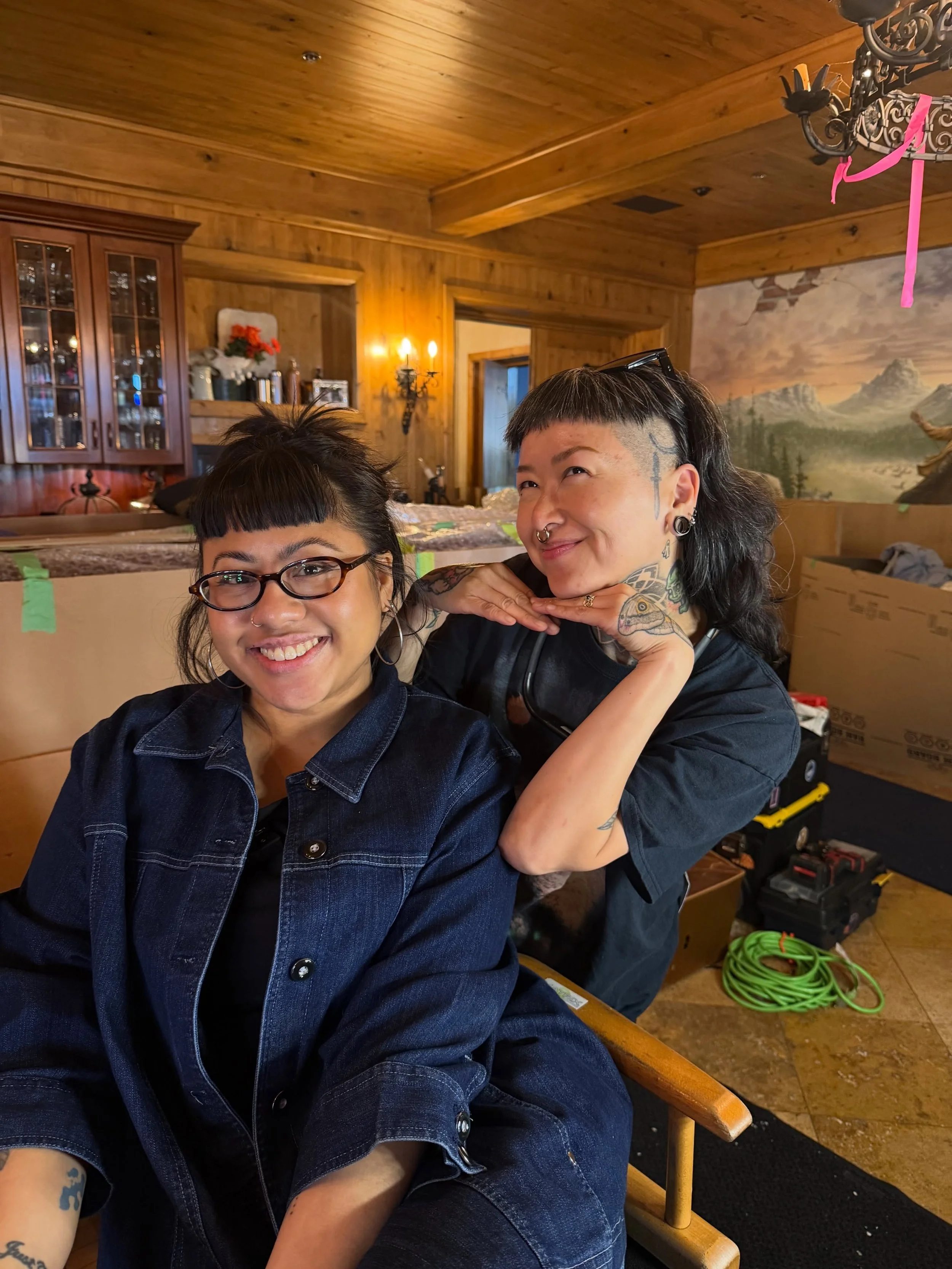 From a student/teacher relationship to creative peers 🤝 JCI grad @mielenageartistry is Head of Department Makeup on the set of the film White Elephant&mdash;in good company with our Makeup Director @traylai (MUFX on the production). So cool to see t