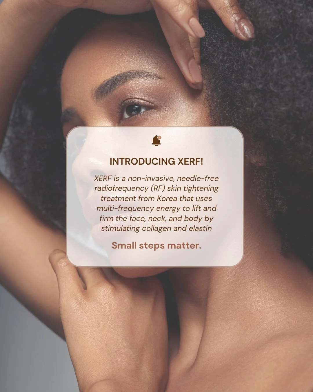 Introducing XERF, the next generation of skin tightening, sculpting and regeneration.⁠
⁠
A non-surgical facelift that targets every layer of the face, from the surface to the SMAS muscle, which is THE FOUNDATION of your skin (fat, collagen, and thin 