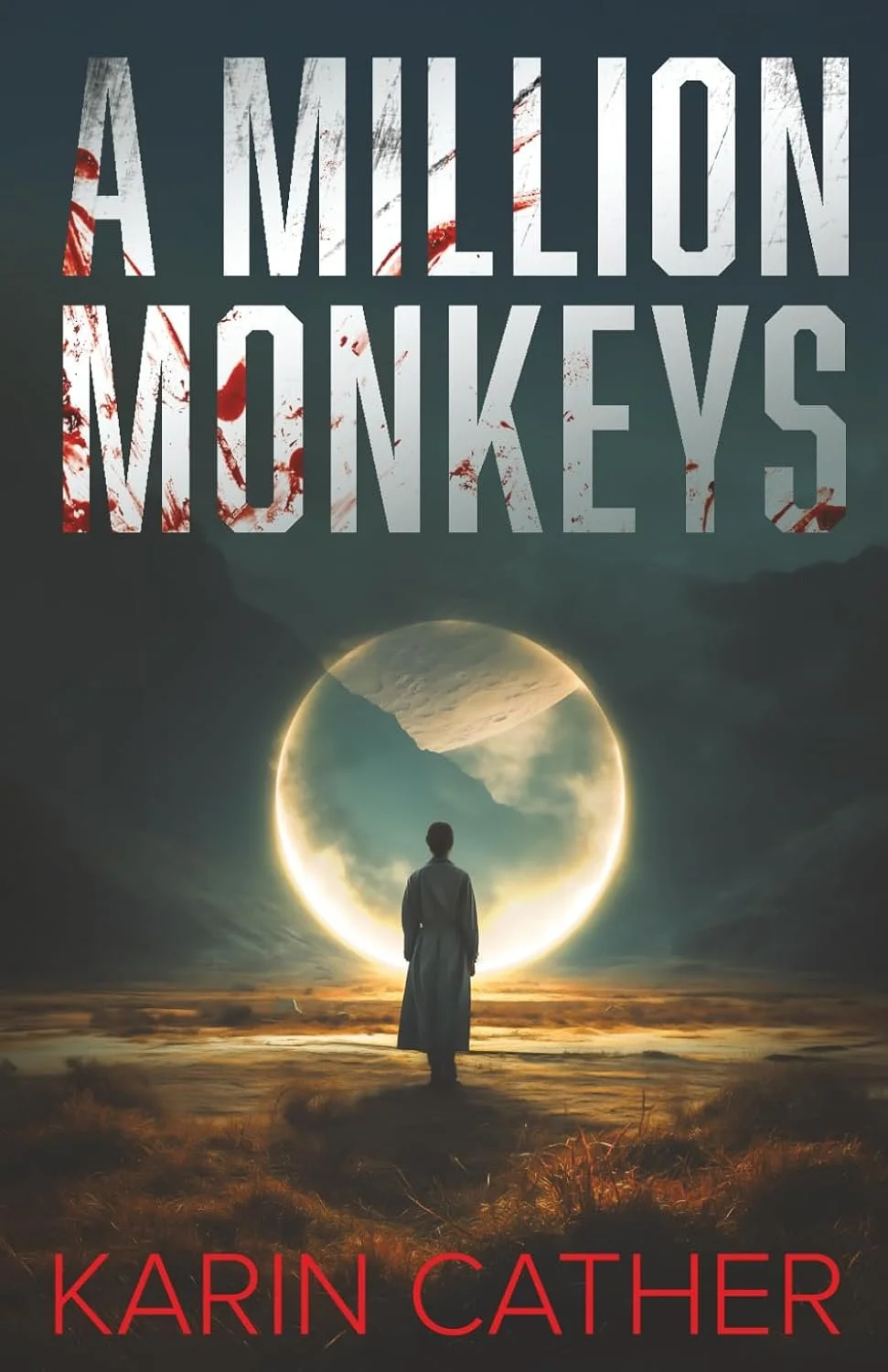 Promotional text for A Million Monkeys, Karin Cather, Betelgeuse Books 2025