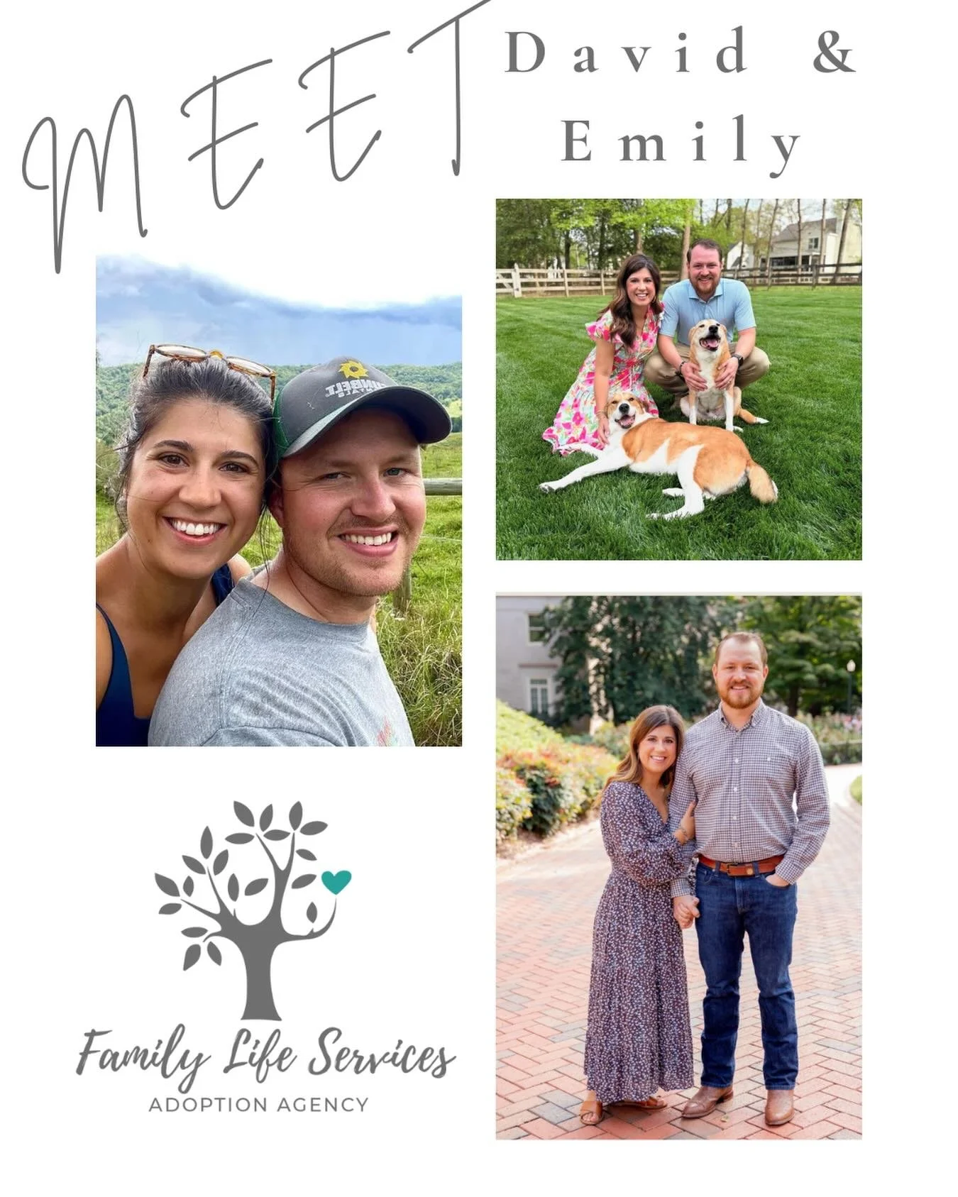 Meet this week&rsquo;s featured waiting family, David &amp; Emily! 

To learn more, visit their online profile: https://www.familylifeservices.org/family-profiles/david-and-emily