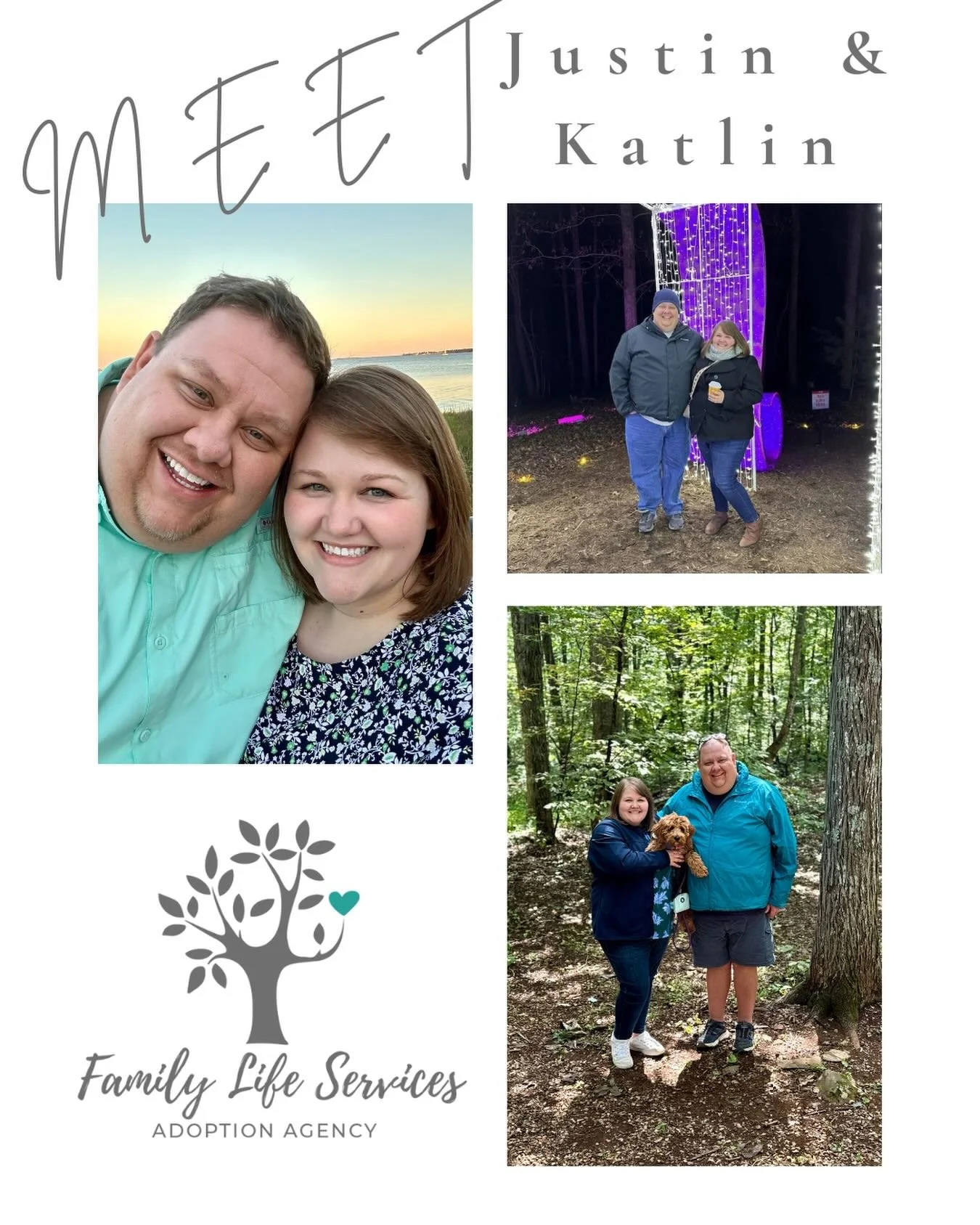 Meet this week&rsquo;s featured waiting family, Justin &amp; Katlin! 

To learn more, visit their online profile: https://www.familylifeservices.org/family-profiles