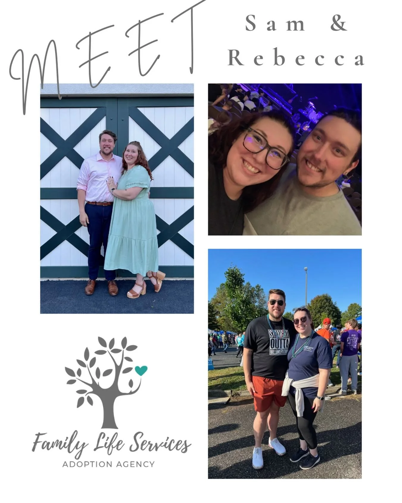 Meet this week&rsquo;s featured waiting family, Sam &amp; Rebecca! 

To learn more, visit their online profile: https://www.familylifeservices.org/family-profiles/sam-and-rebecca