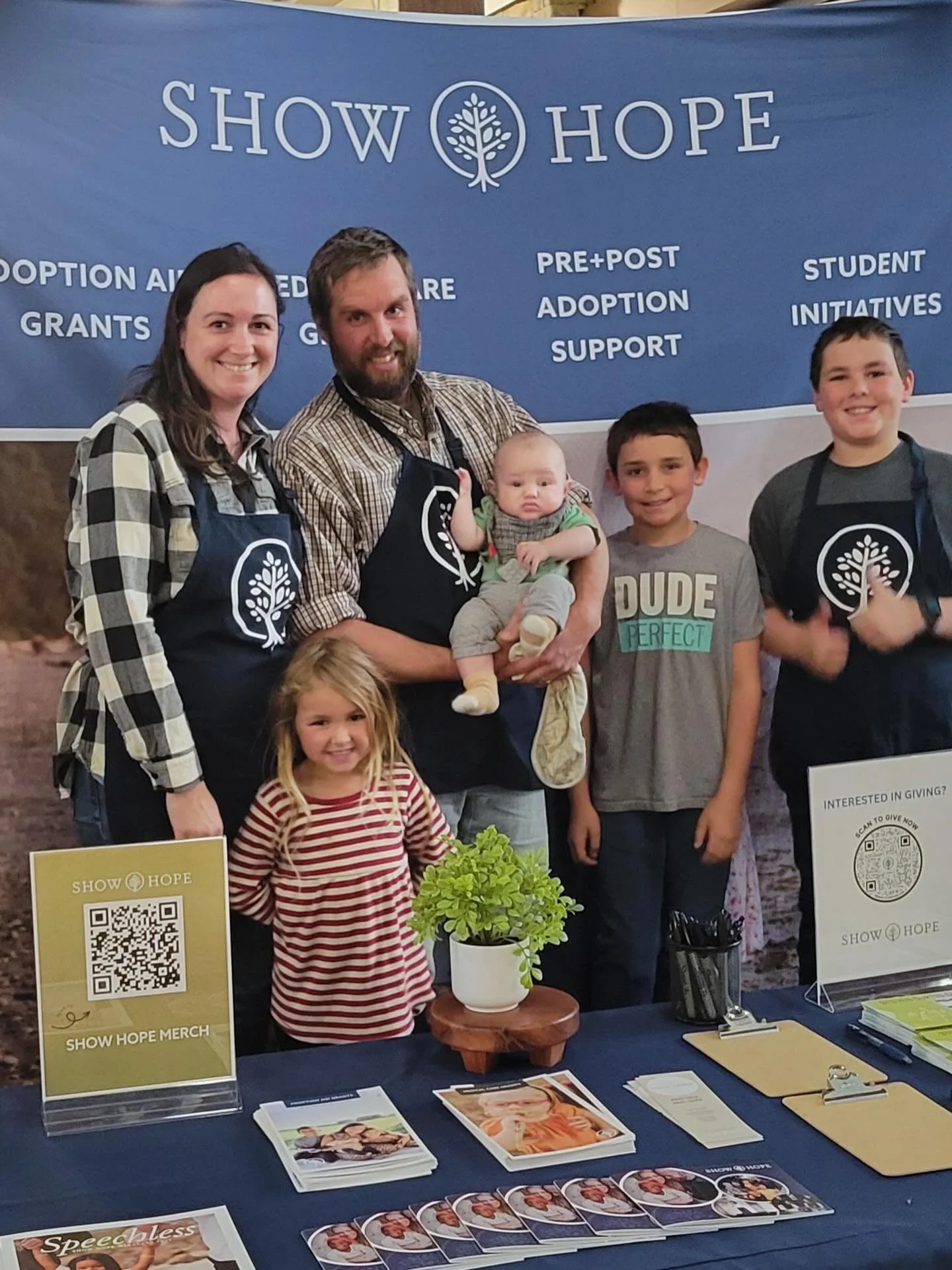 FLS adoptive family, Josh and Katie, recently had the opportunity to volunteer at the @showhope booth at a local @stevencurtischapman concert! They were able to educate attendees about Show Hope and how the organization blessed their family during th