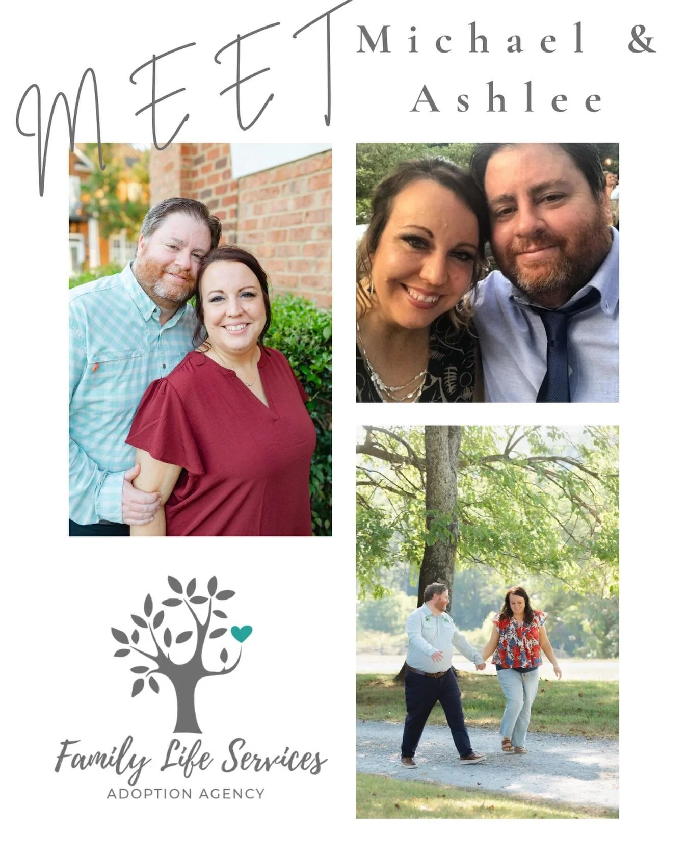 Meet this week&rsquo;s featured waiting family, Michael &amp; Ashlee! 

To learn more, visit their online profile: https://www.familylifeservices.org/family-profiles/michael-and-ashlee